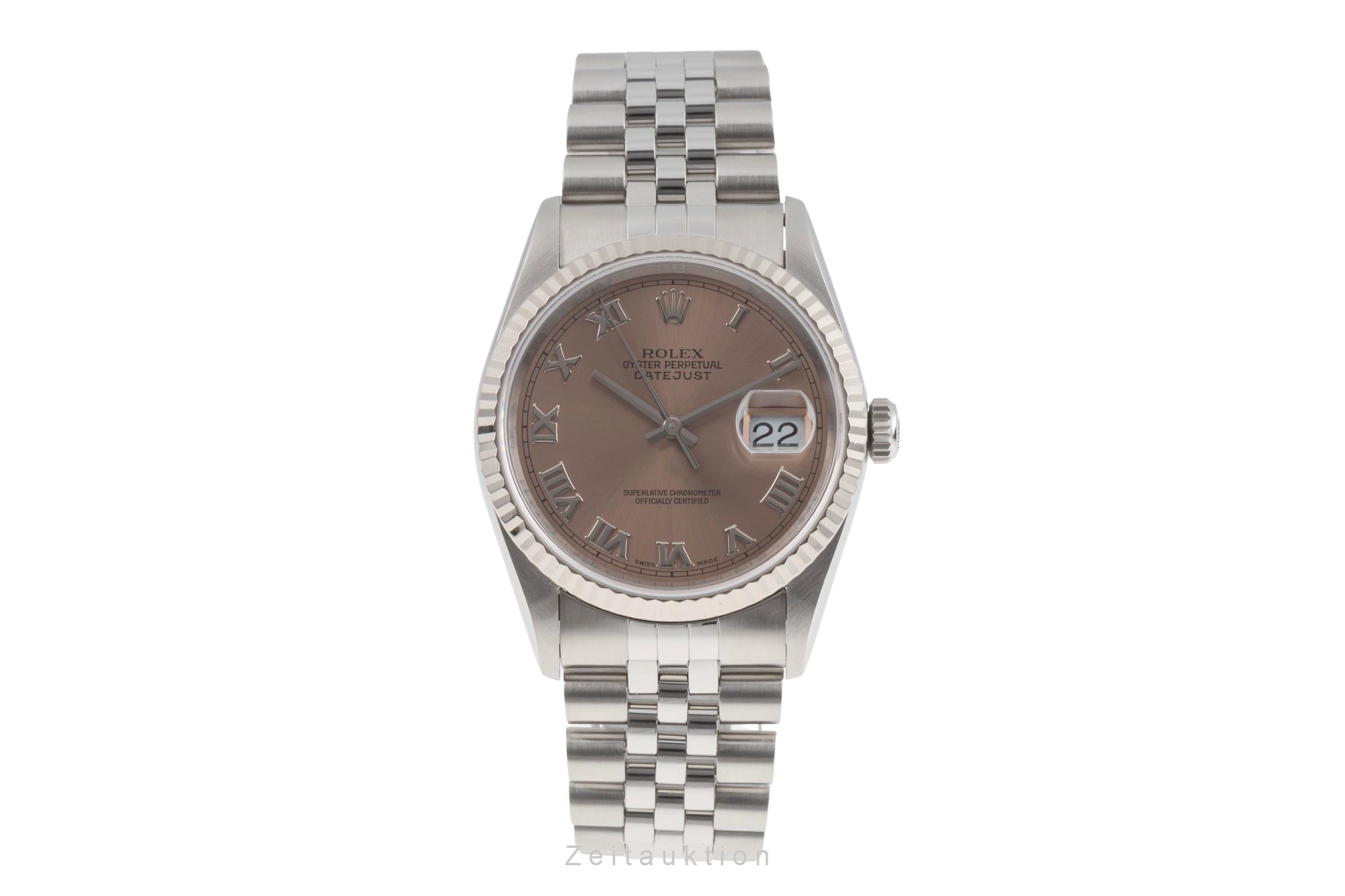 Rolex Datejust acier / or blanc automatique montre pour hommes 16234  [2505469]