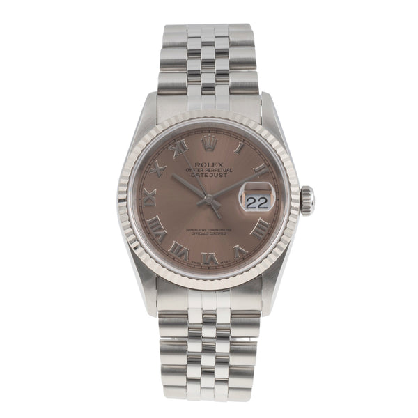 Rolex Datejust acier / or blanc automatique montre pour hommes 16234  [2505469]