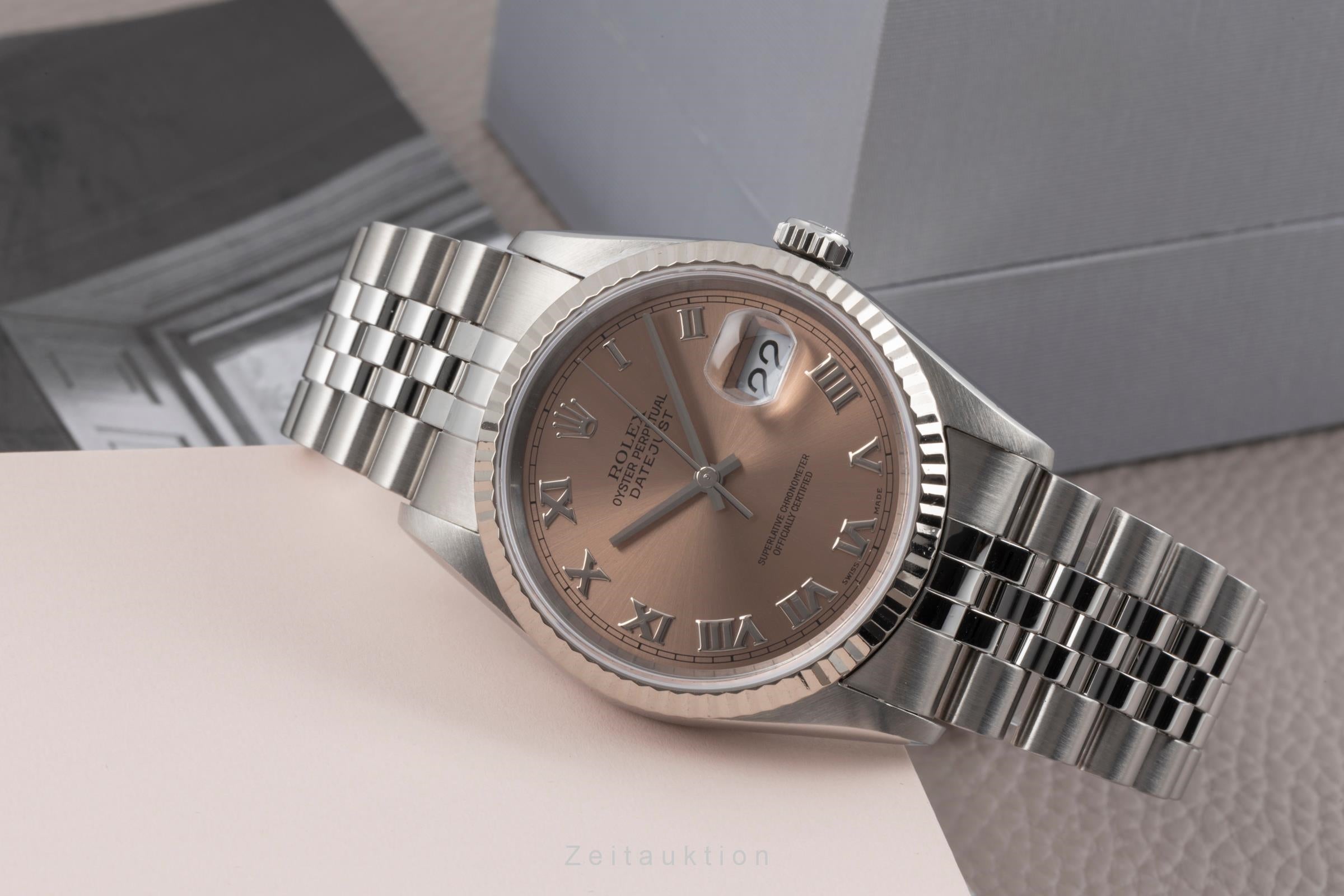 Rolex Datejust acier / or blanc automatique montre pour hommes 16234  [2505469]