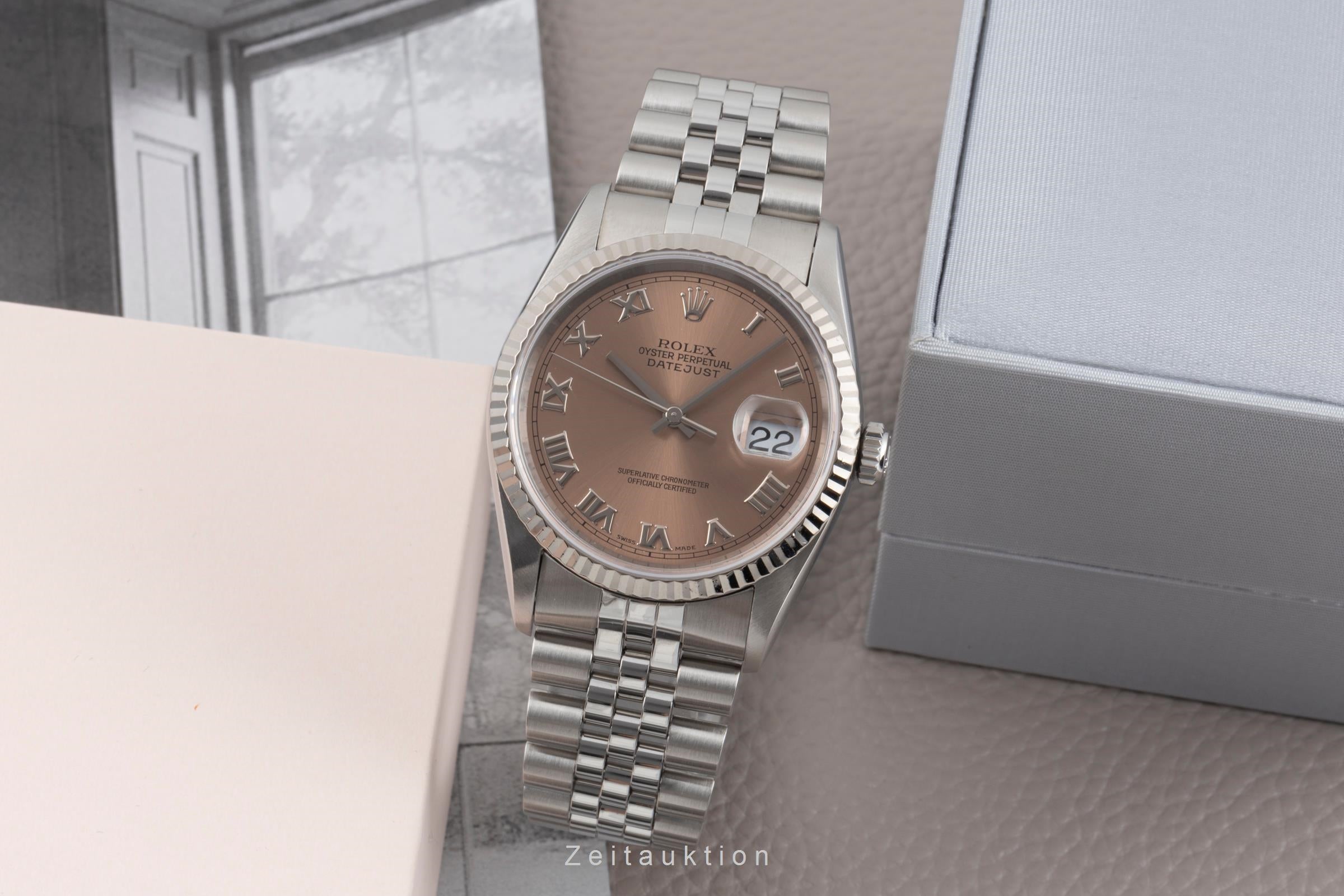 Rolex Datejust acier / or blanc automatique montre pour hommes 16234  [2505469]