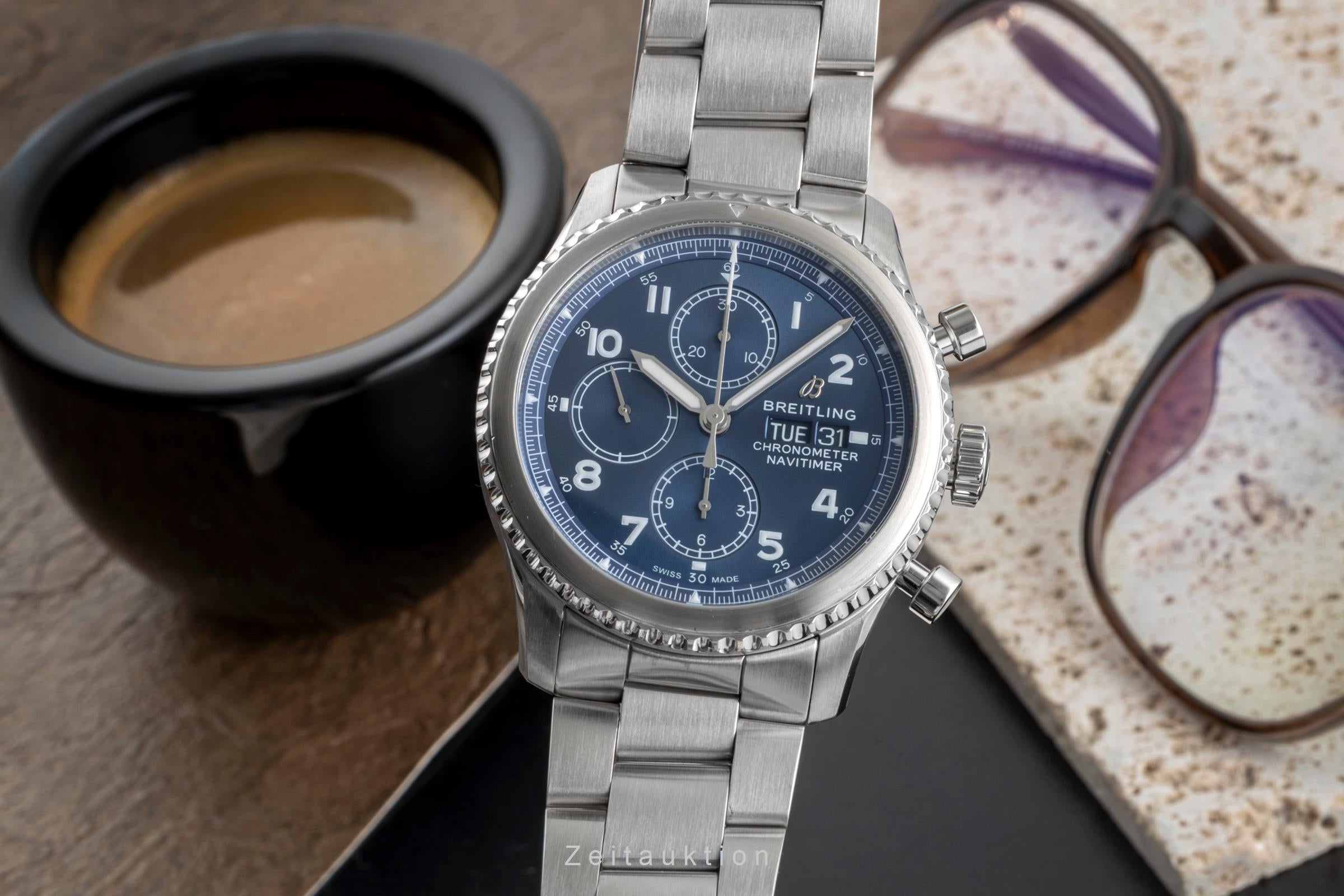 BREITLING NAVITIMER メンズ 腕時計 Breitling Navitimer chronograph steel automatic Kal. B13 Ref