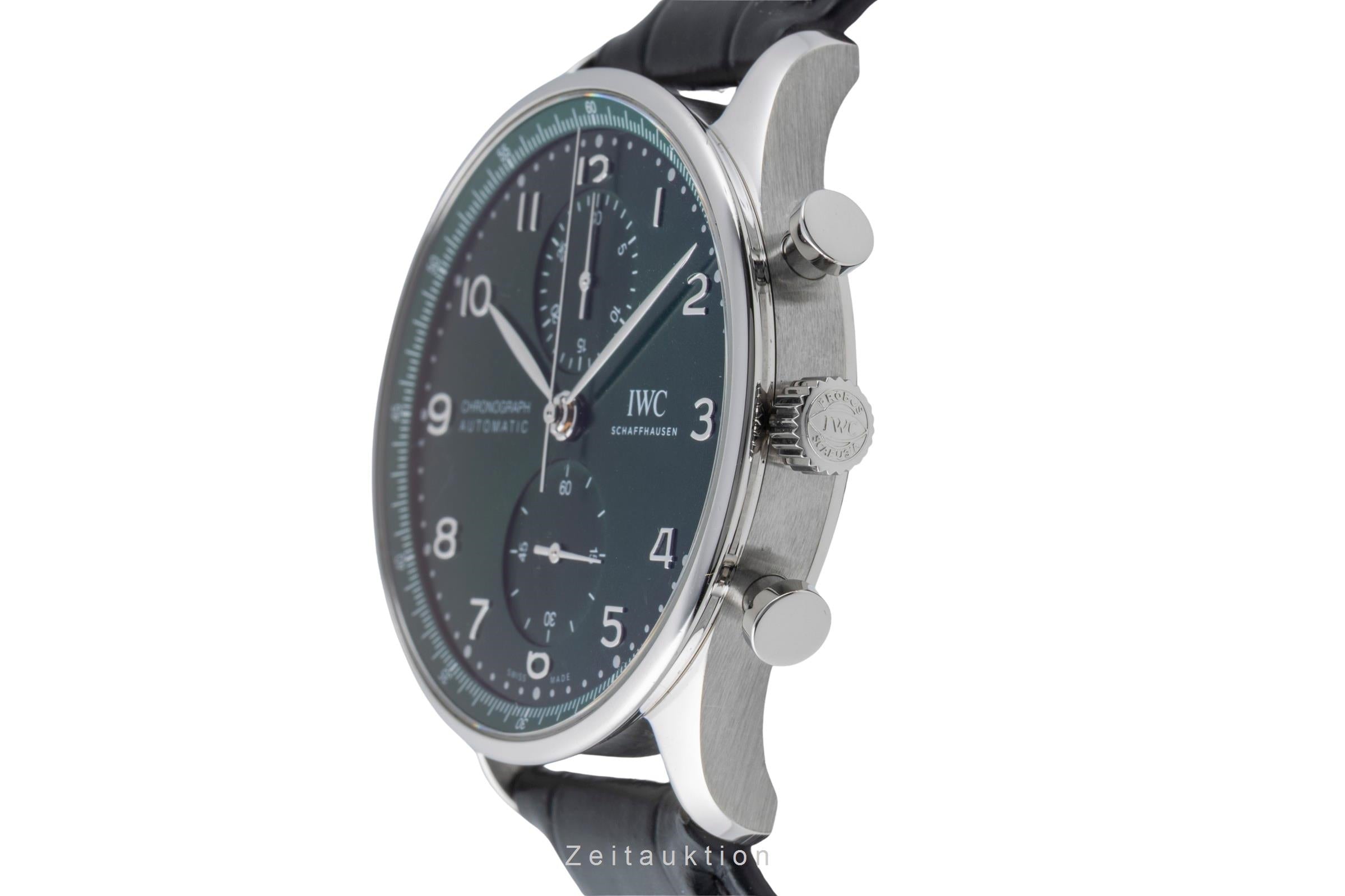 IWC Portugieser chronograph steel automatic men's watch IW371615 LP: 9100EUR  [2505475]