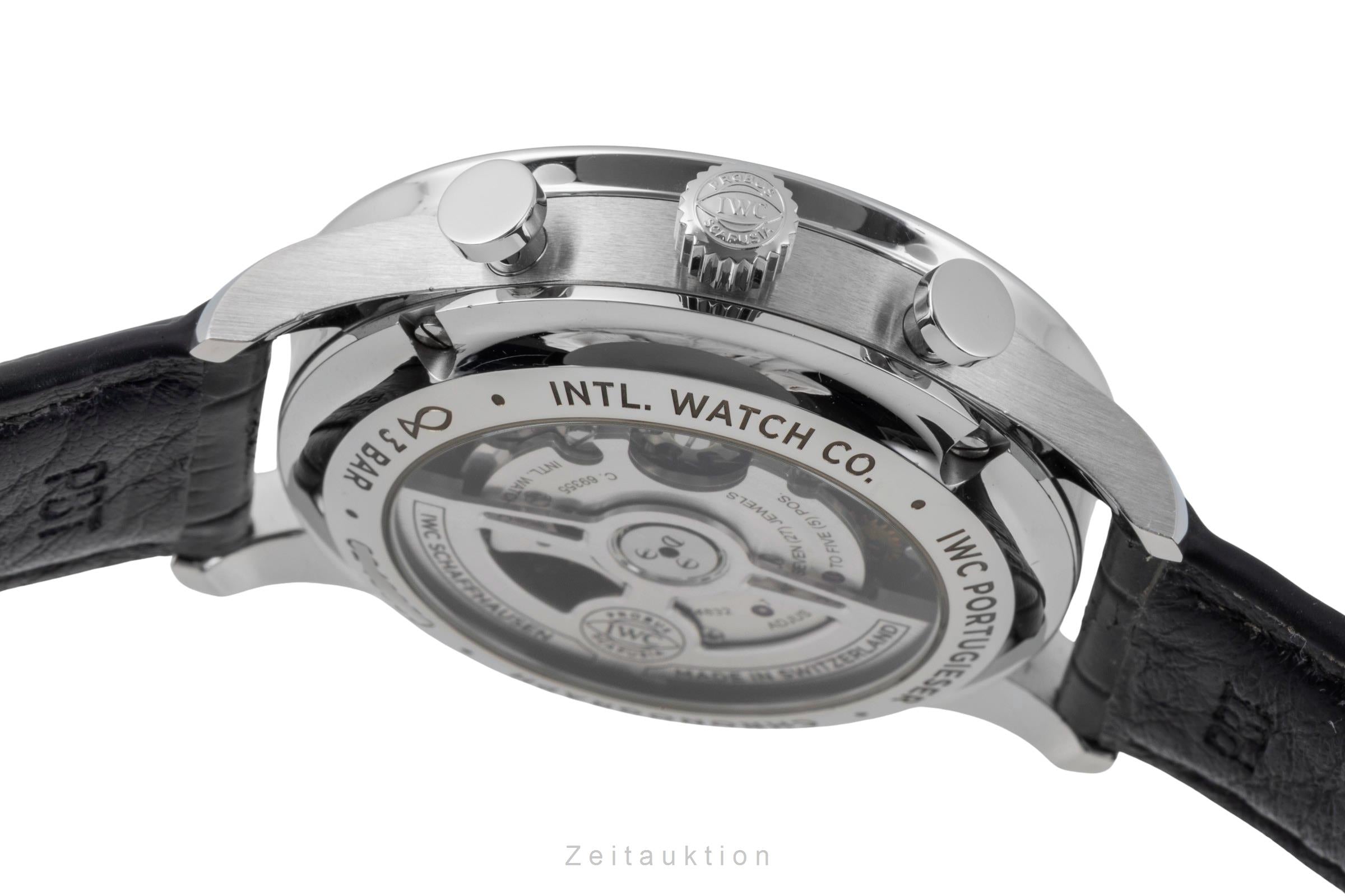 IWC Portugieser chronograph steel automatic men's watch IW371615 LP: 9100EUR  [2505475]