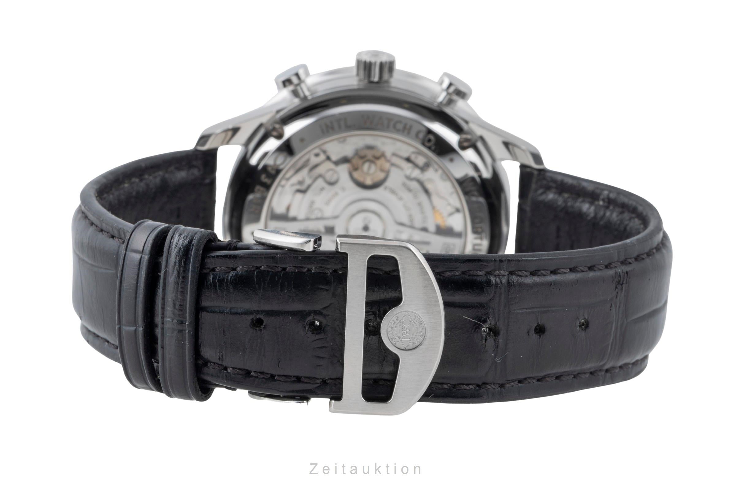 IWC Portugieser chronograph steel automatic men's watch IW371615 LP: 9100EUR  [2505475]