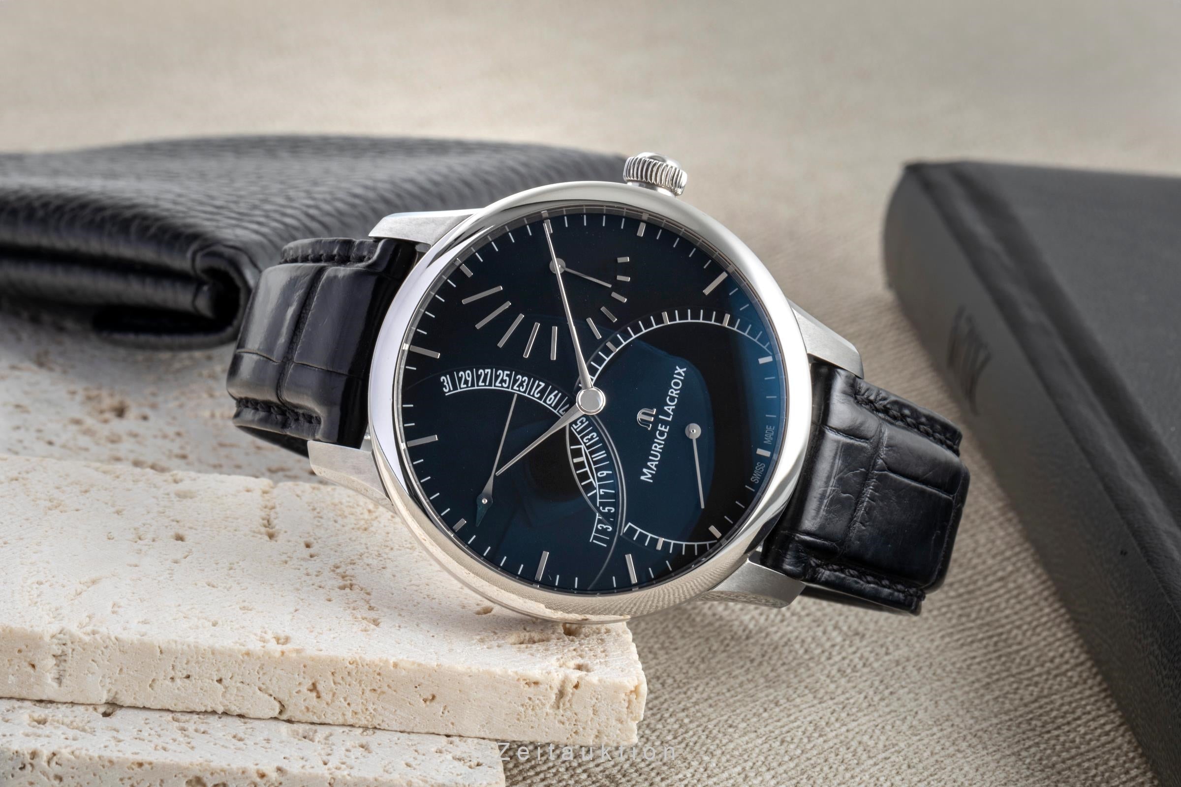 Maurice Lacroix Masterpiece acero automático reloj para caballeros MP6508  [2505480]