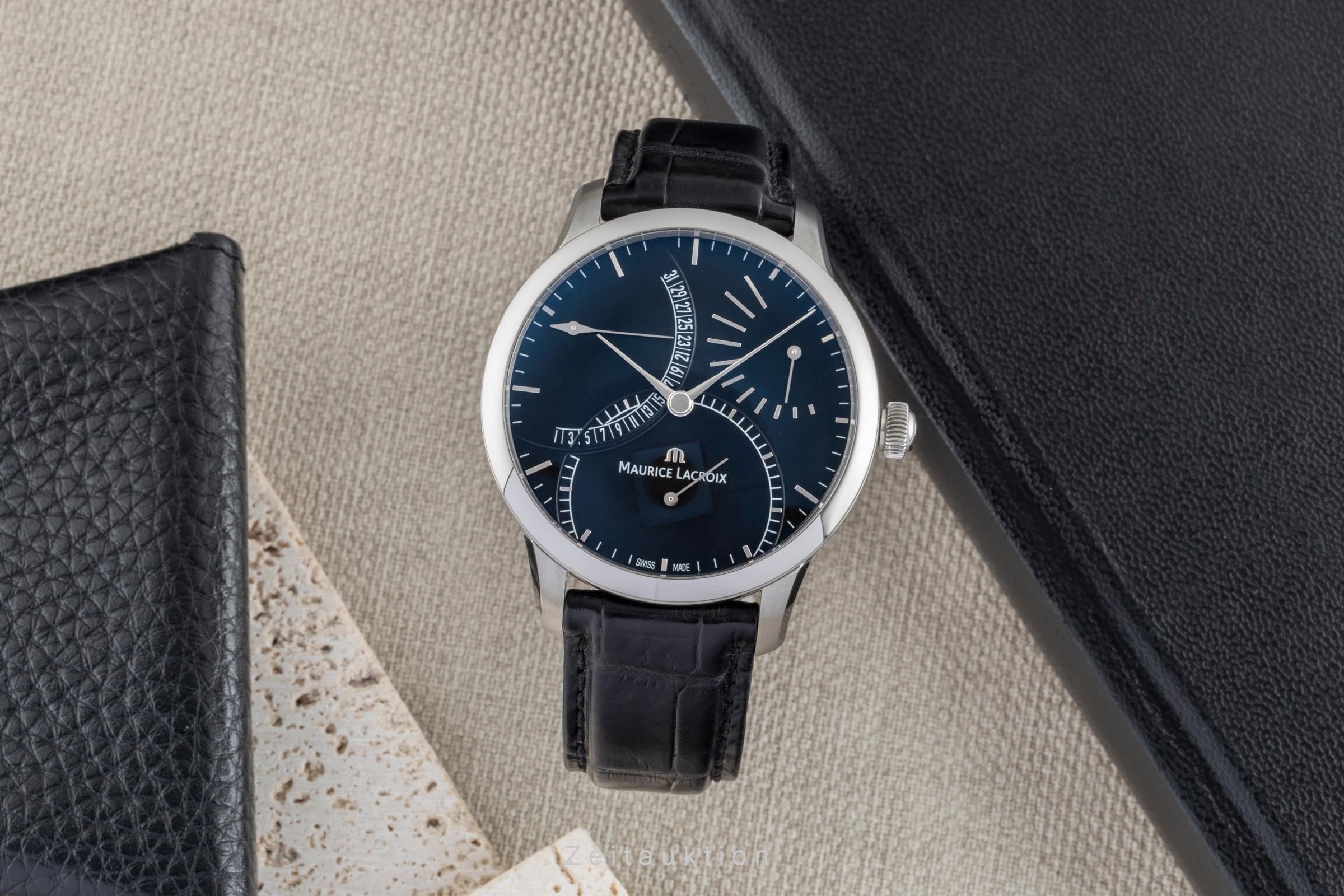 Maurice Lacroix Masterpiece acero automático reloj para caballeros MP6508  [2505480]