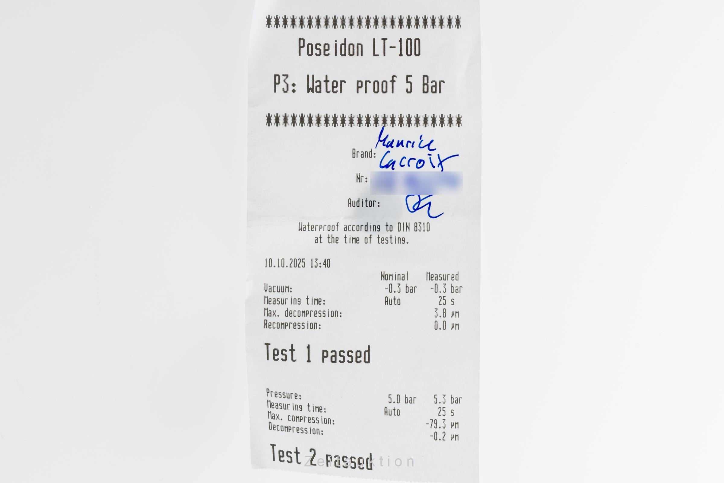 Maurice Lacroix Masterpiece acero automático reloj para caballeros MP6508  [2505480]