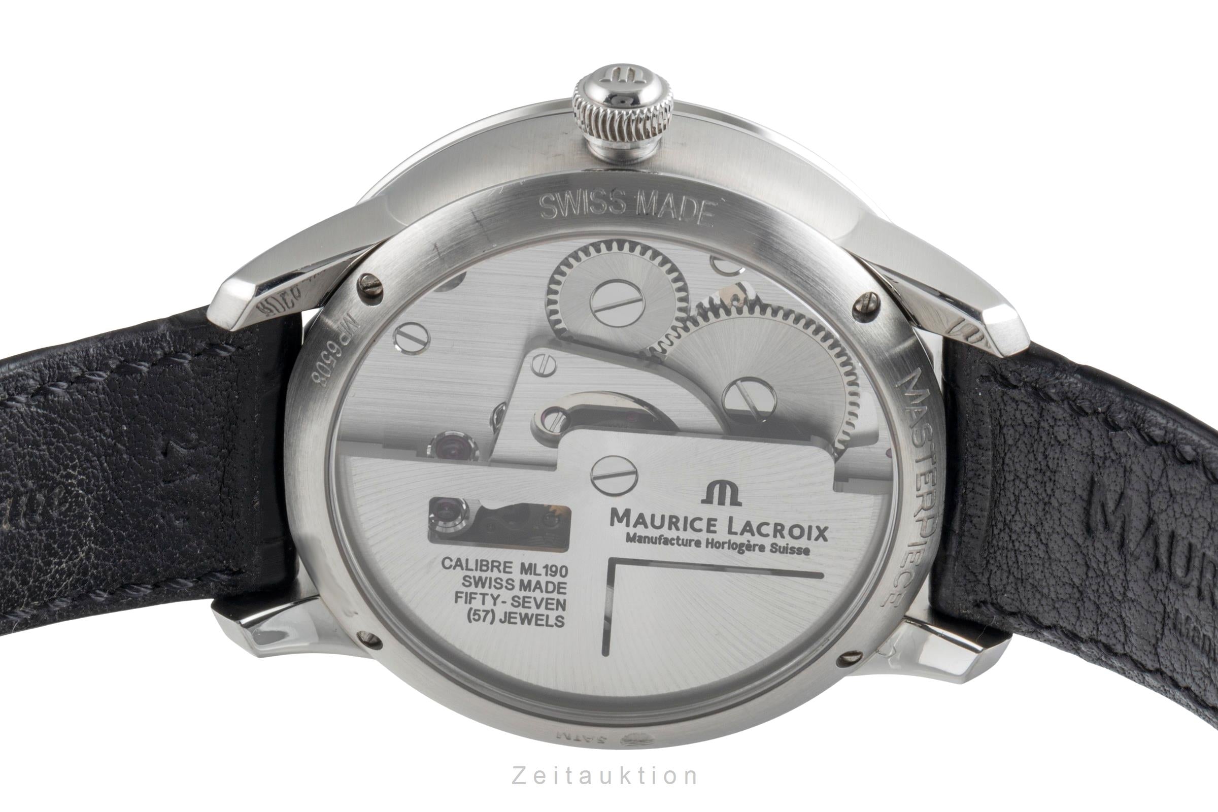 Maurice Lacroix Masterpiece acero automático reloj para caballeros MP6508  [2505480]