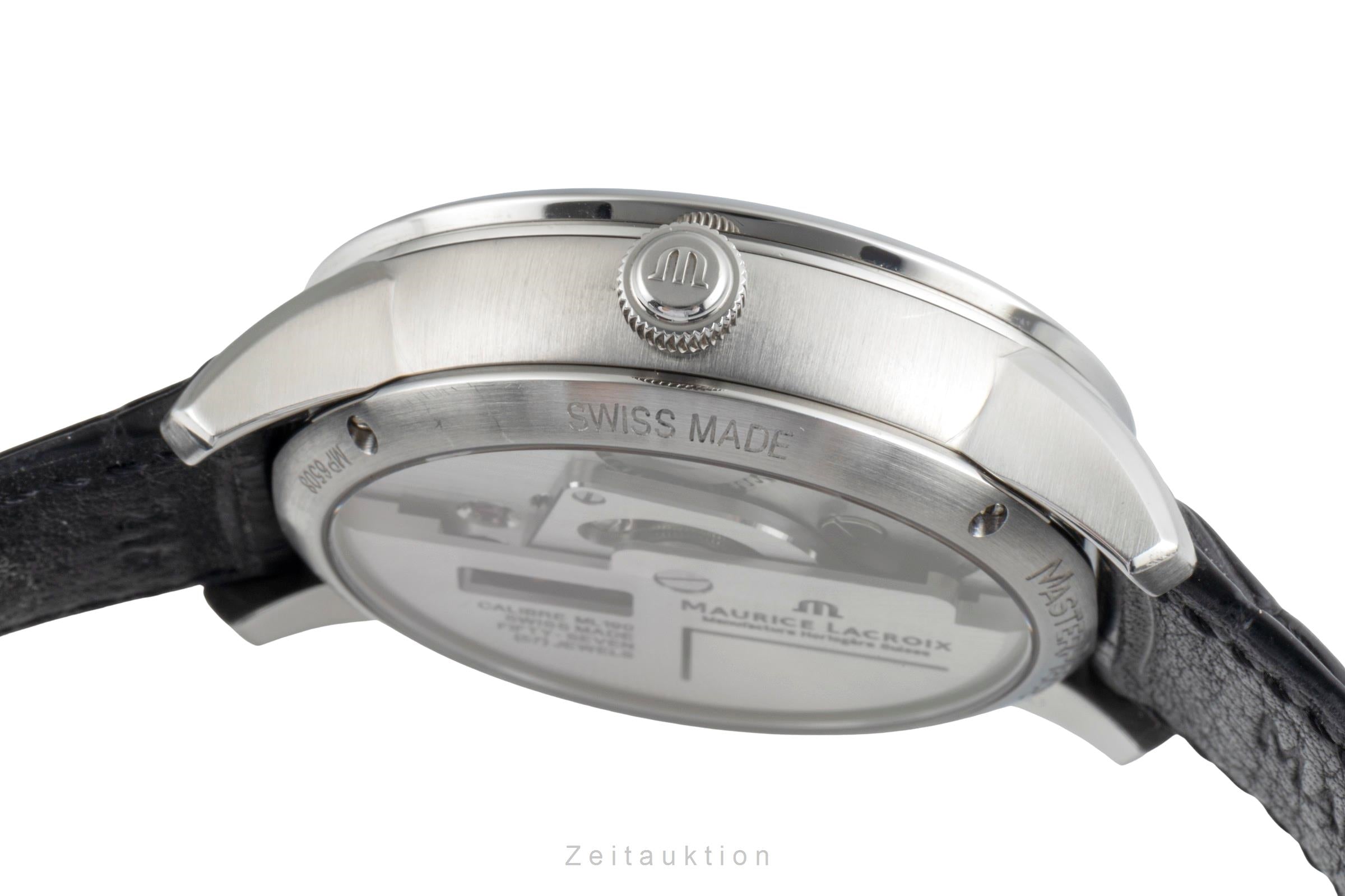 Maurice Lacroix Masterpiece acero automático reloj para caballeros MP6508  [2505480]