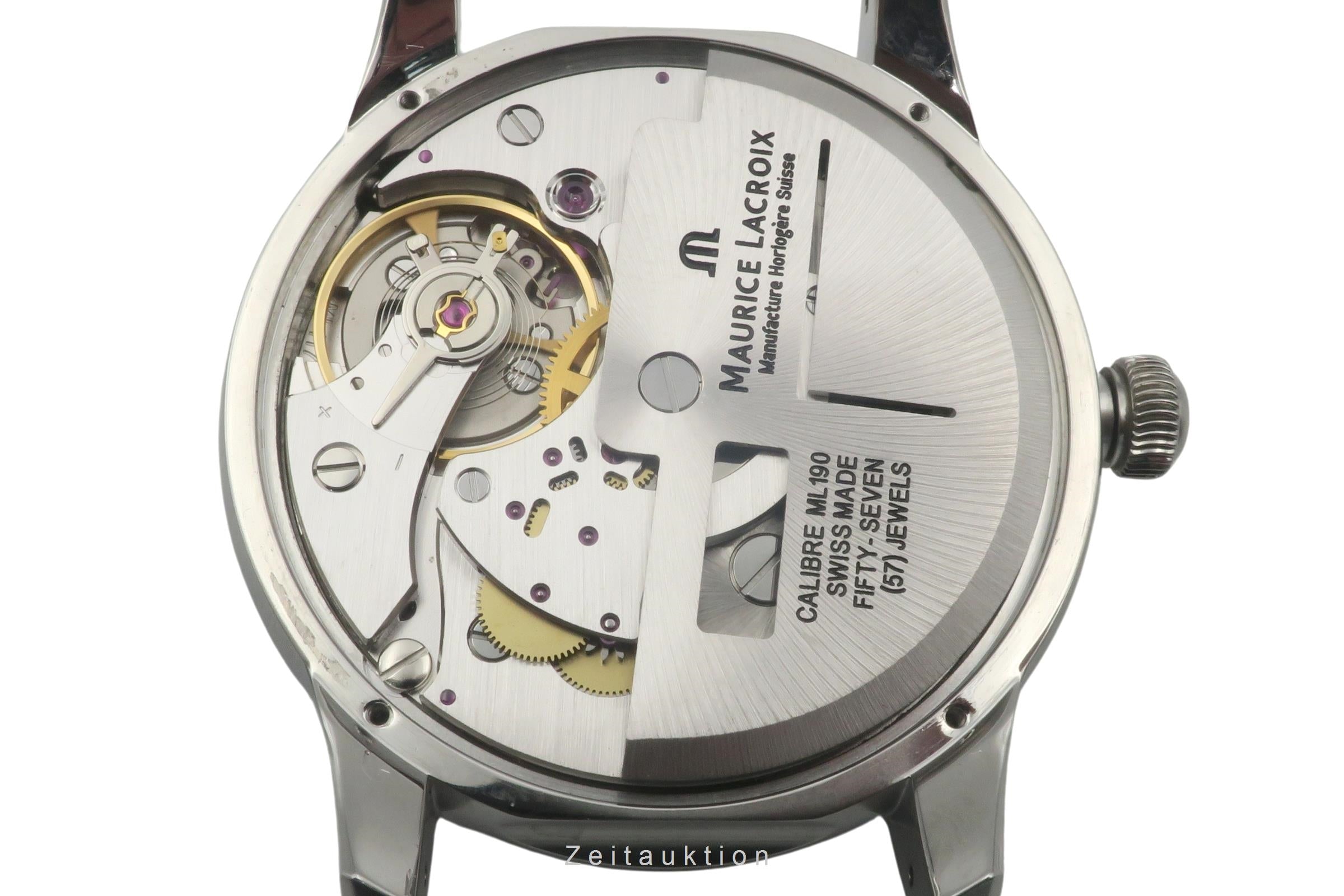 Maurice Lacroix Masterpiece acero automático reloj para caballeros MP6508  [2505480]