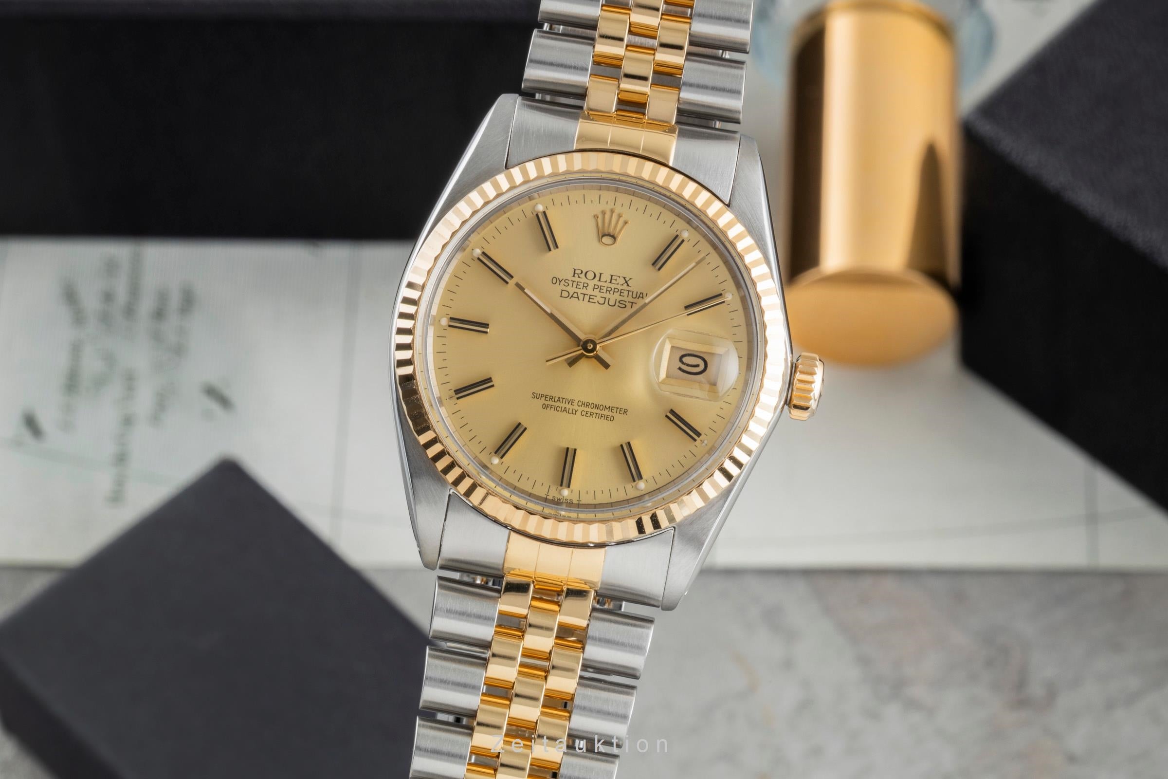 Rolex Datejust 36 Oyster Perpetual Stahl / Gold Automatik Ref. 16013 Klassiker [2505483]
