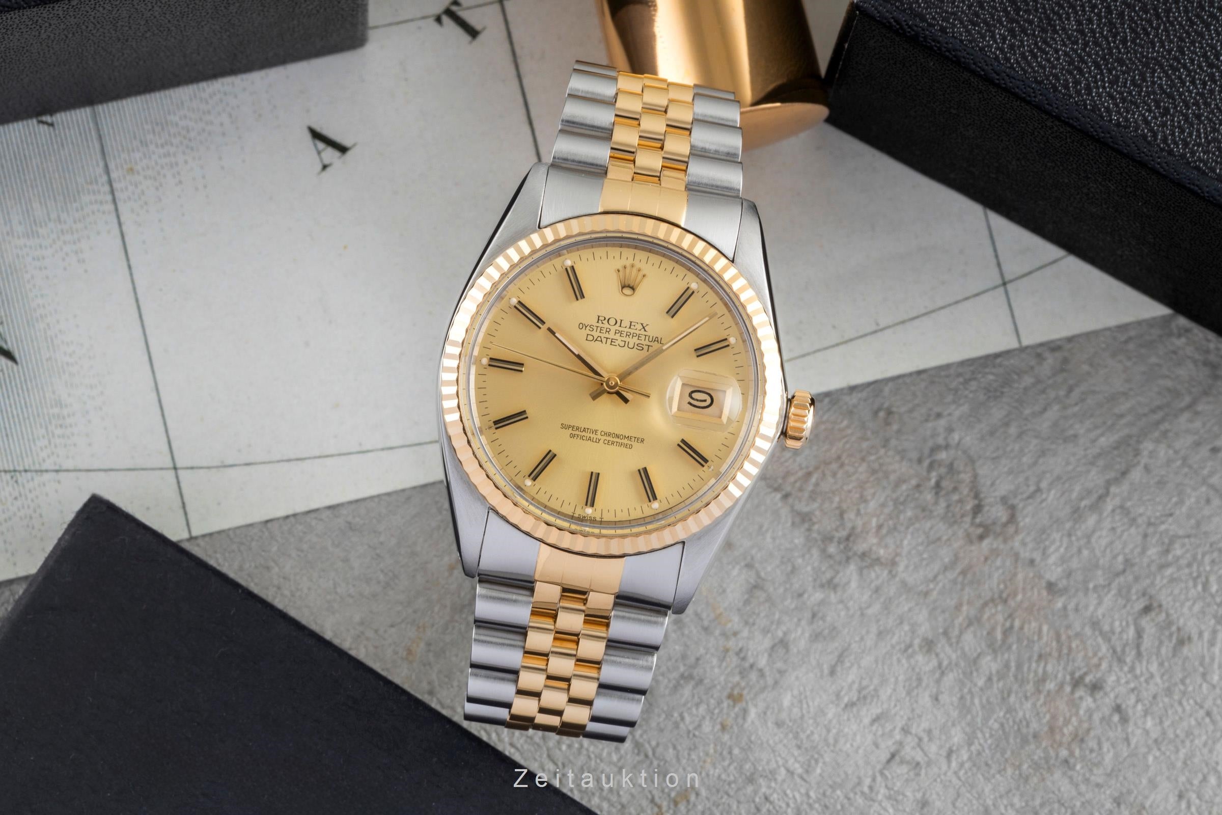 Rolex Datejust 36 Oyster Perpetual Stahl / Gold Automatik Ref. 16013 Klassiker [2505483]