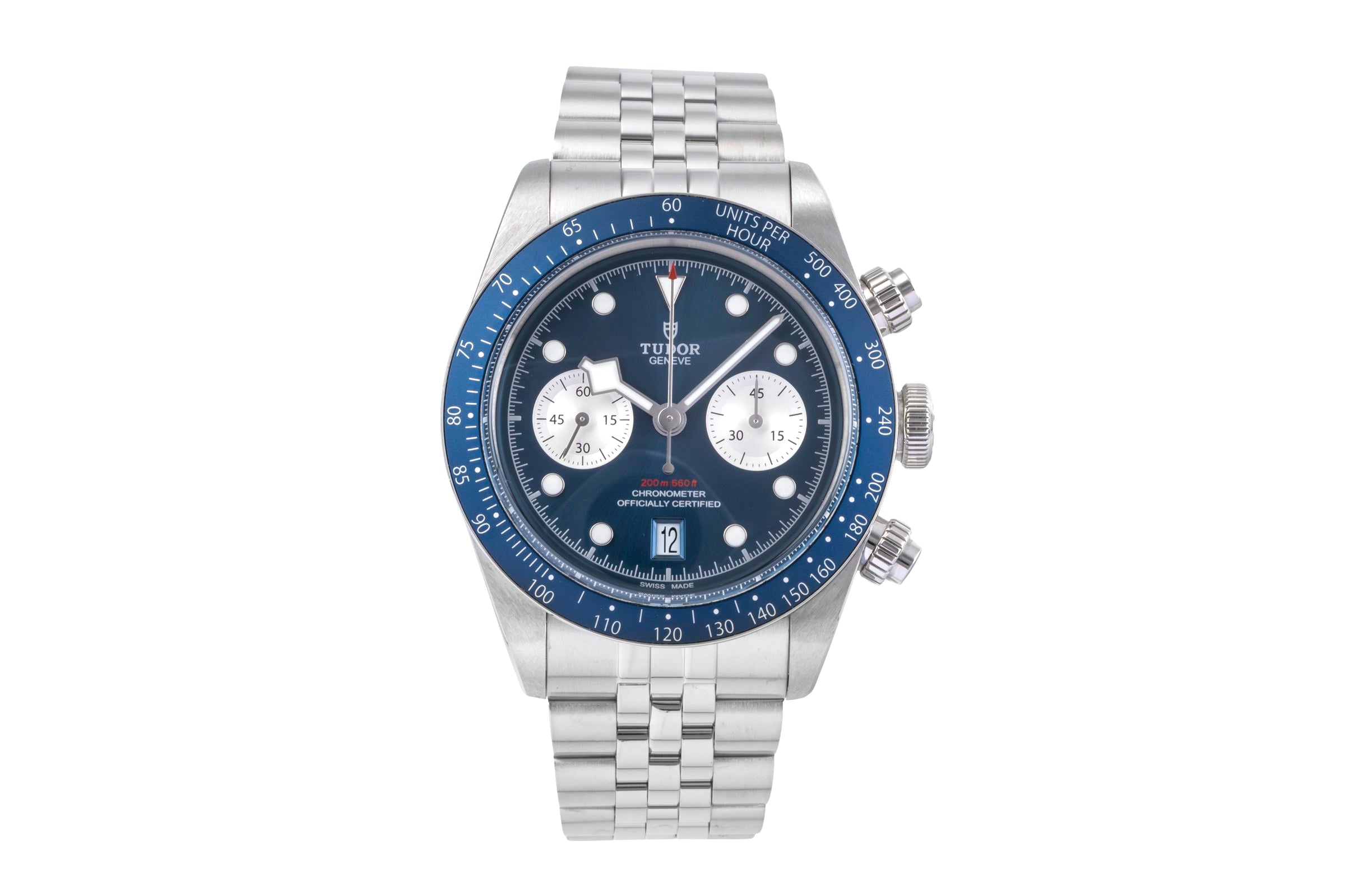 Tudor Black Bay chronograph steel automatic men's watch 79360B-002 LP: 5870EUR  [2505484]