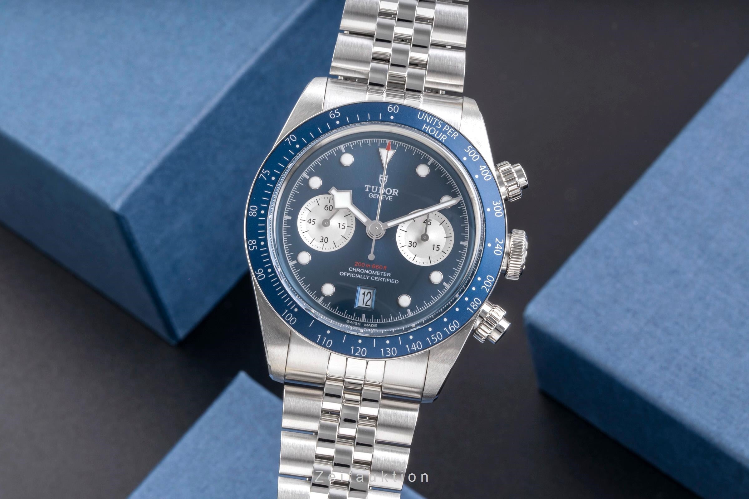 Tudor Black Bay chronograph steel automatic men's watch 79360B-002 LP: 5870EUR  [2505484]