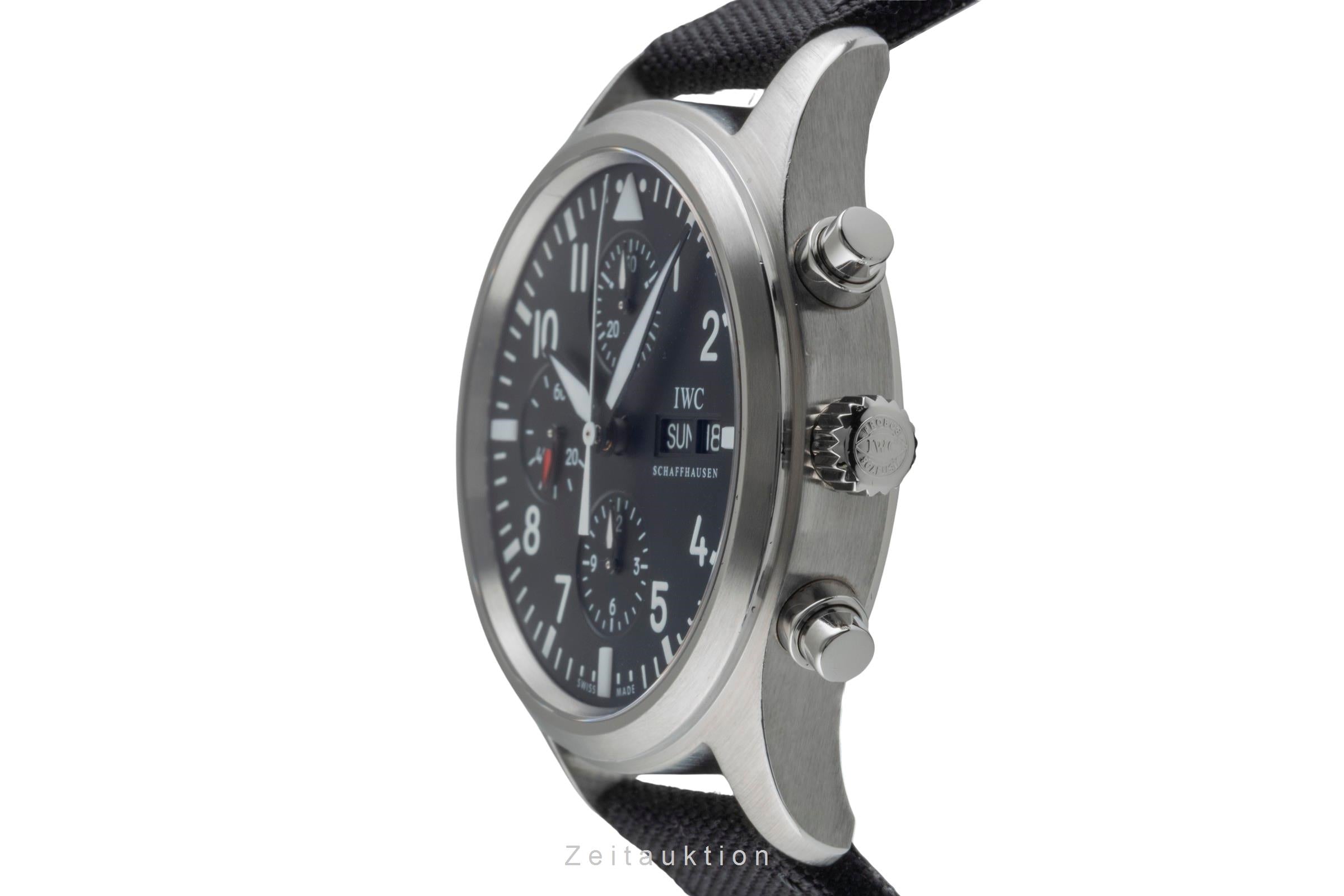 IWC Fliegerchronograph chronographe acier automatique montre pour hommes IW371701  [2505485]