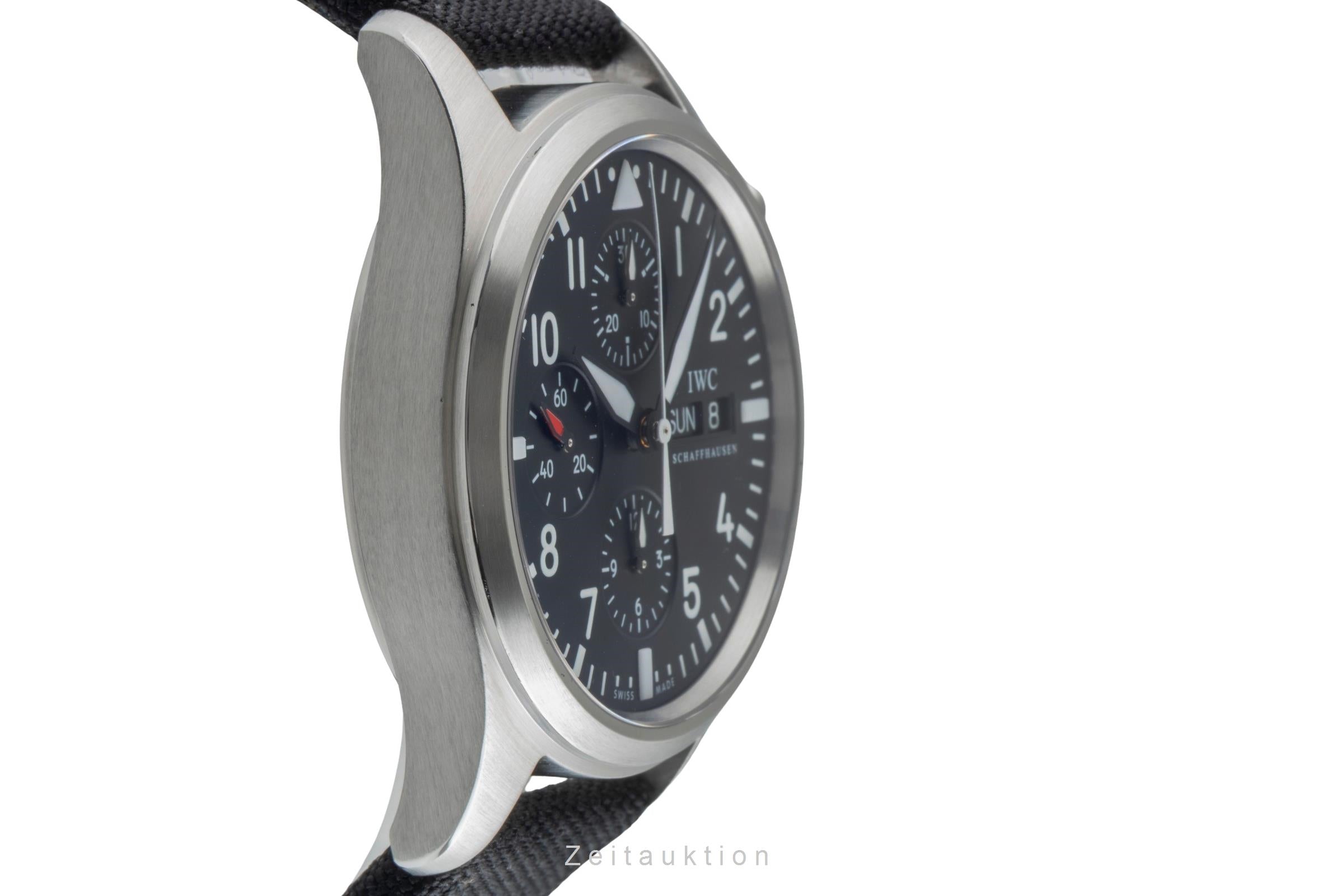 IWC Fliegerchronograph chronographe acier automatique montre pour hommes IW371701  [2505485]