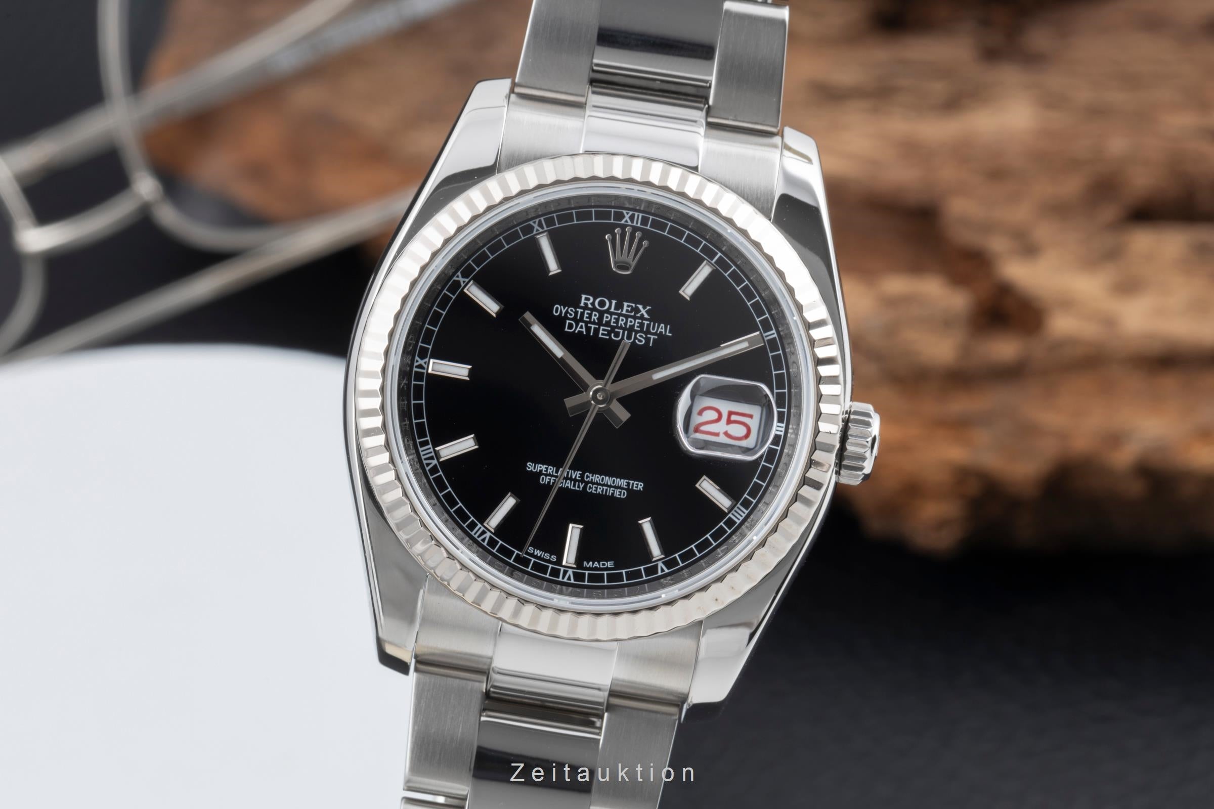 Rolex Datejust steel / white gold automatic men's watch 116234  [2505487]