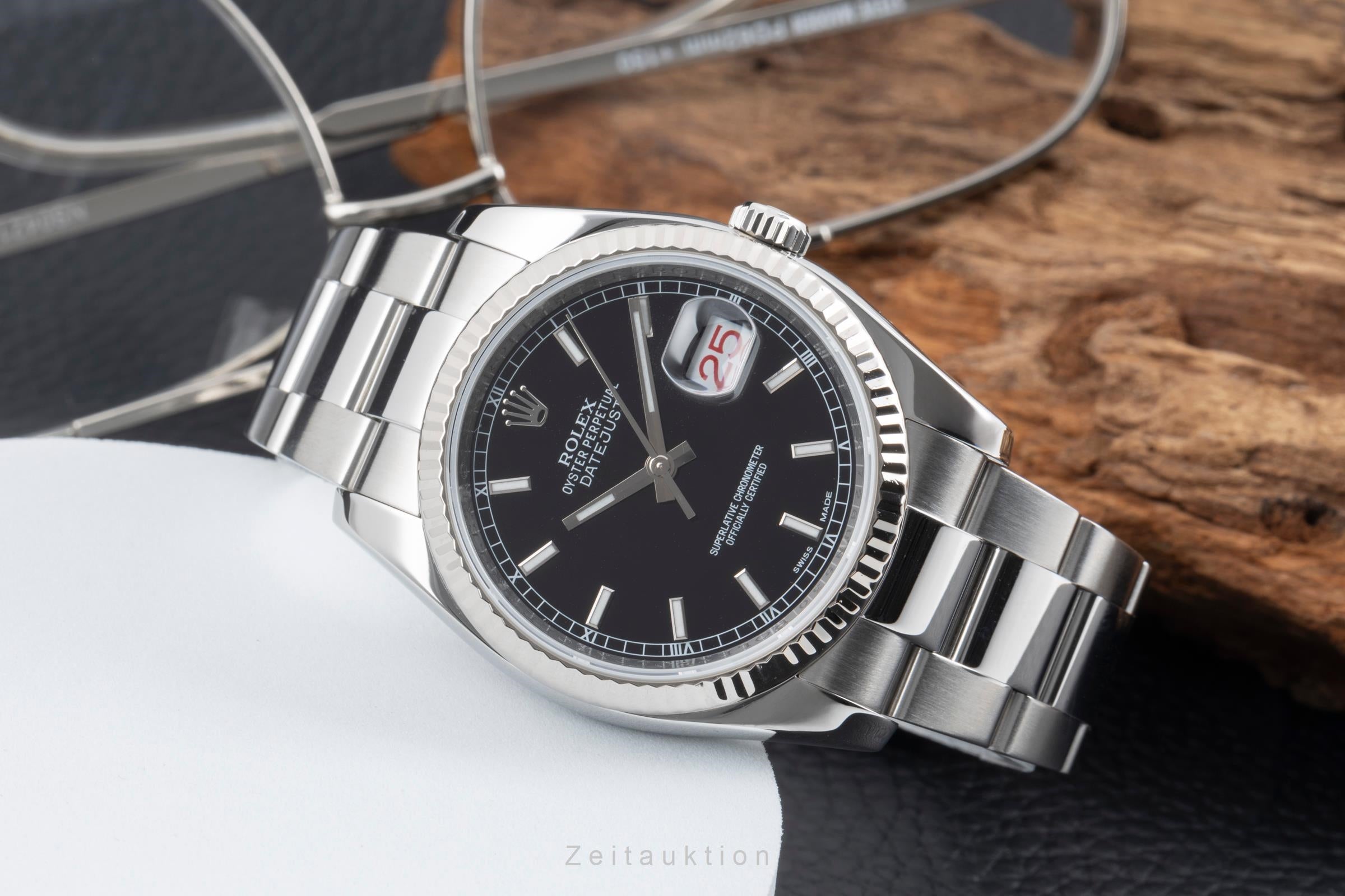 Rolex Datejust steel / white gold automatic men's watch 116234  [2505487]
