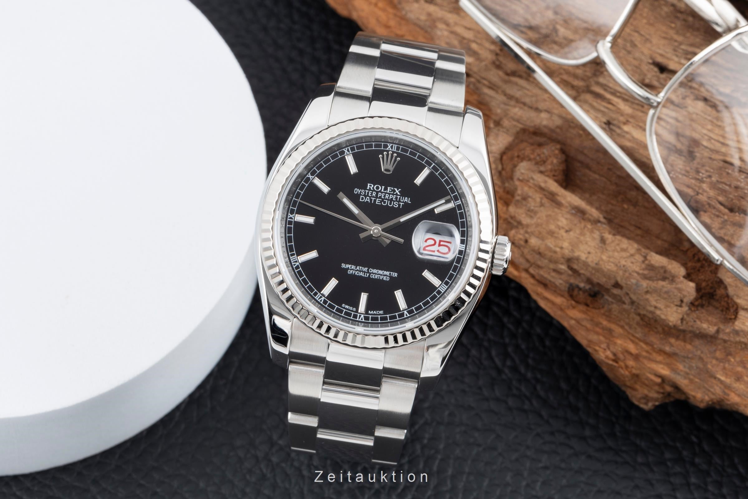 Rolex Datejust steel / white gold automatic men's watch 116234  [2505487]