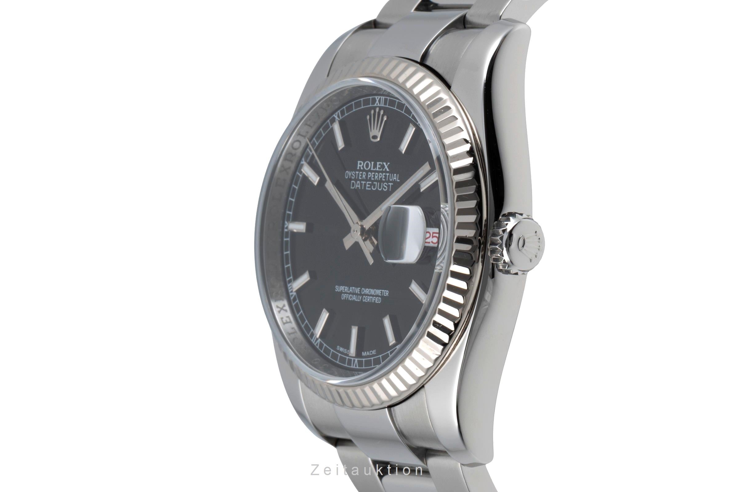 Rolex Datejust steel / white gold automatic men's watch 116234  [2505487]