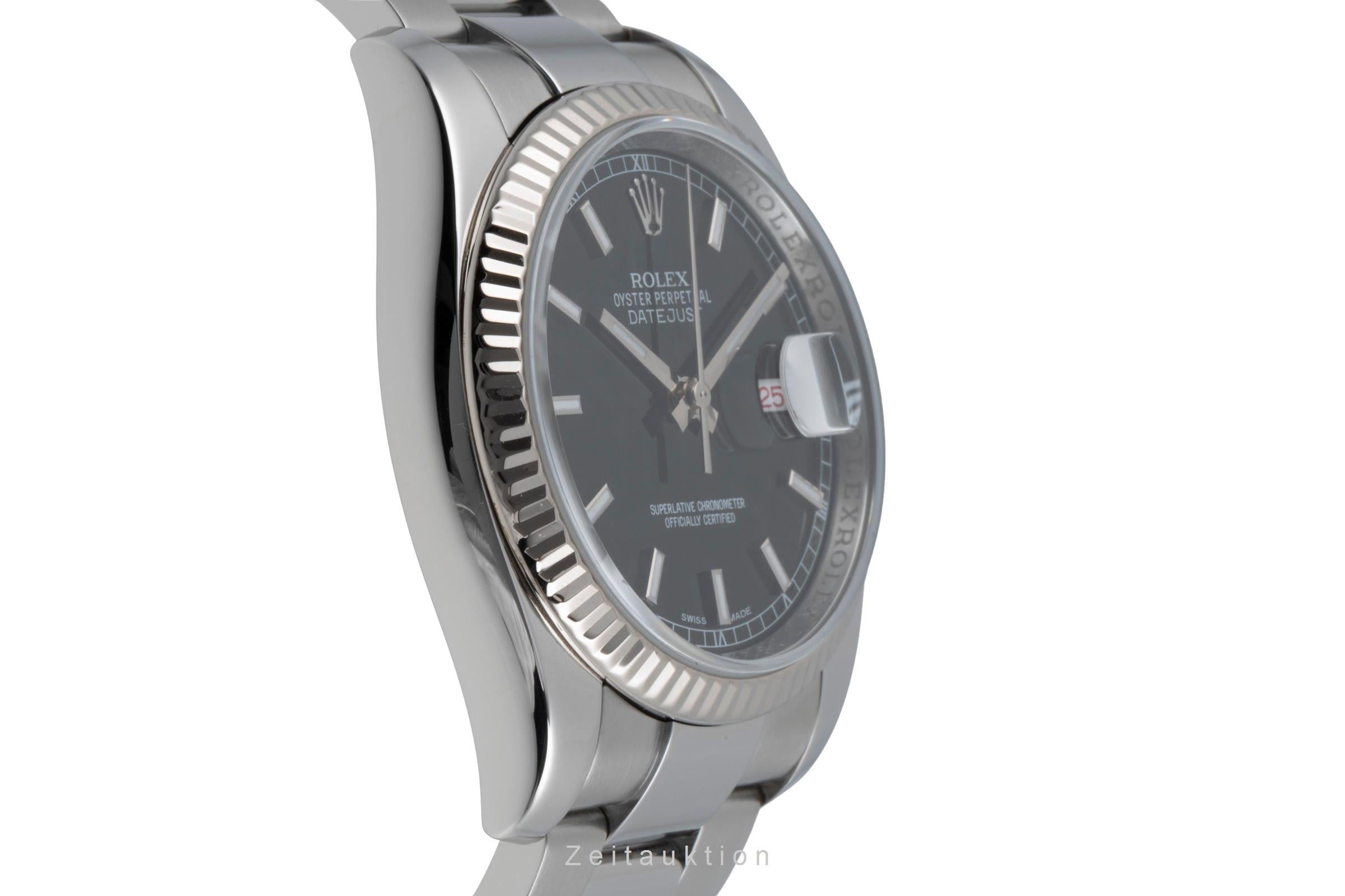 Rolex Datejust steel / white gold automatic men's watch 116234  [2505487]