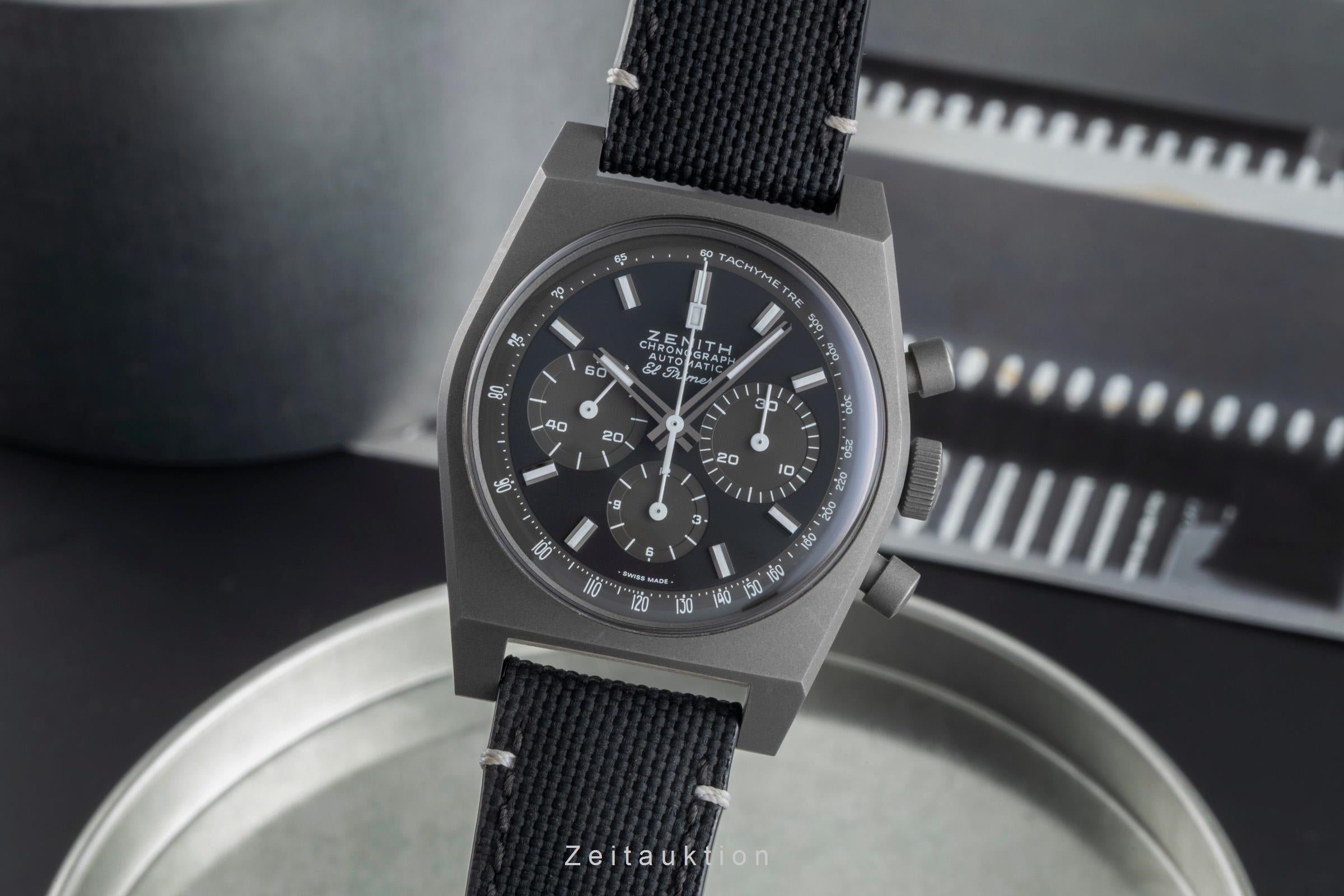 Zenith Chronomaster chronograph titanium automatic men's watch 97.T384.4061/21.C822 LP: 9800EUR  [2505488]