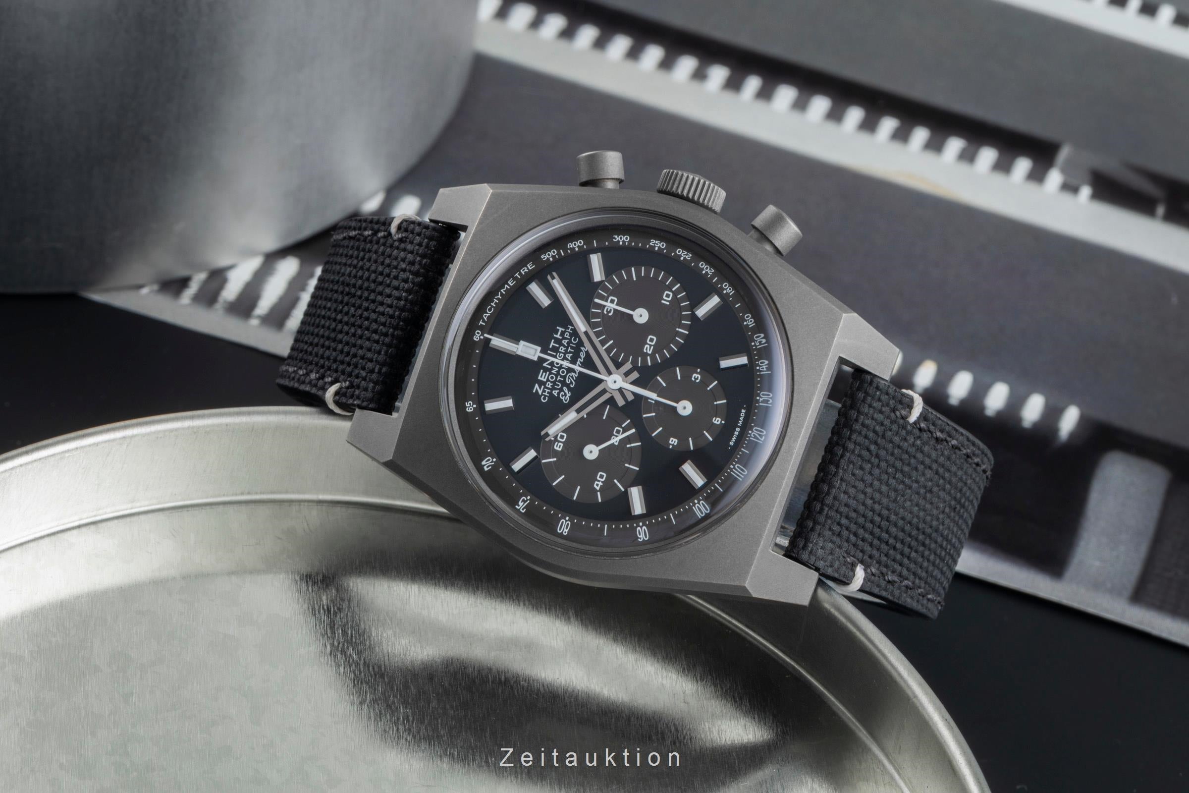 Zenith Chronomaster chronograph titanium automatic men's watch 97.T384.4061/21.C822 LP: 9800EUR  [2505488]