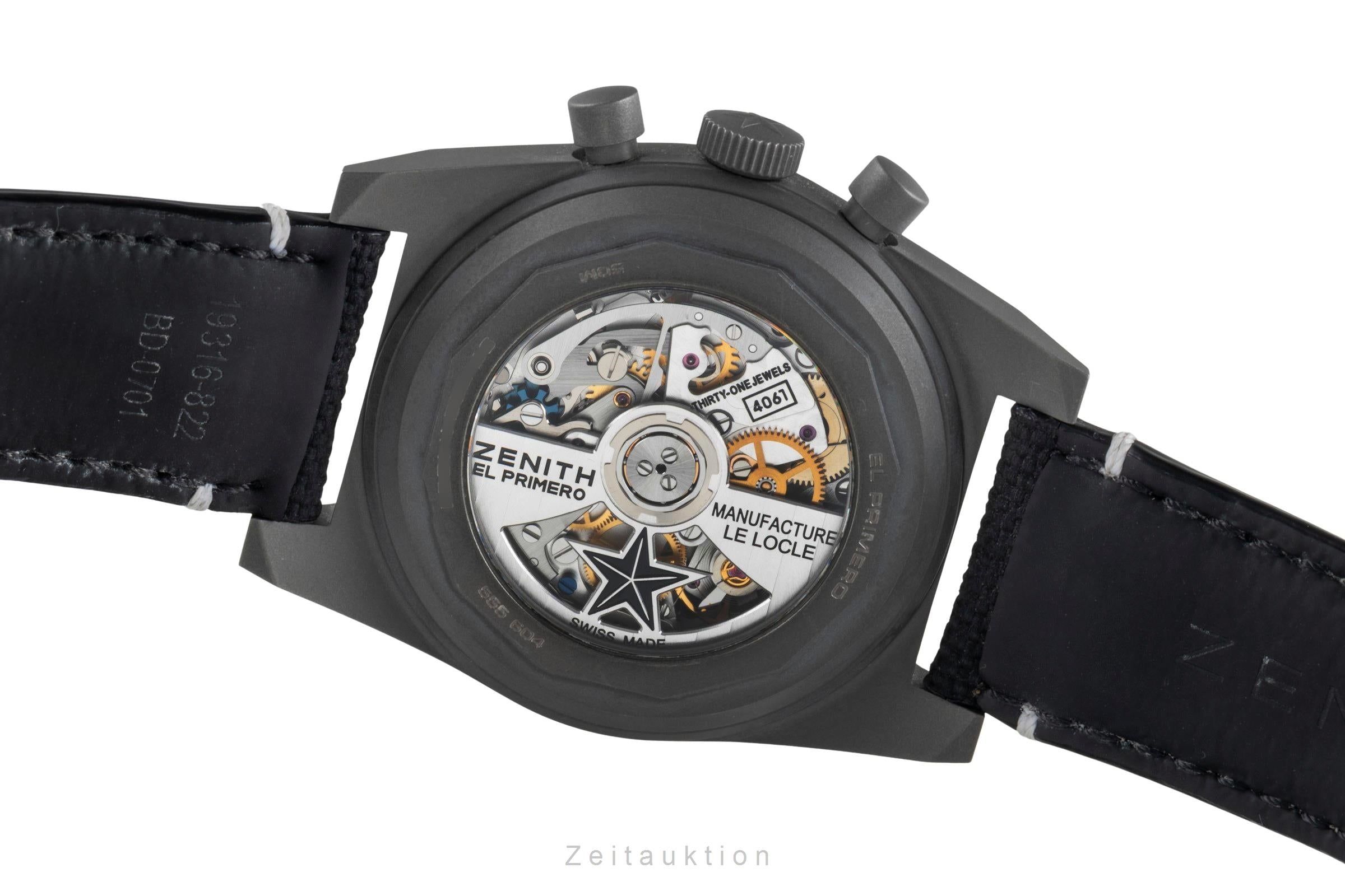 Zenith Chronomaster chronograph titanium automatic men's watch 97.T384.4061/21.C822 LP: 9800EUR  [2505488]