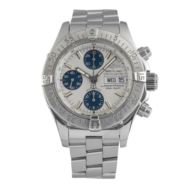Breitling Superocean Chronograph Stahl Automatik Herrenuhr Ref. A13340 B&P [2505492]