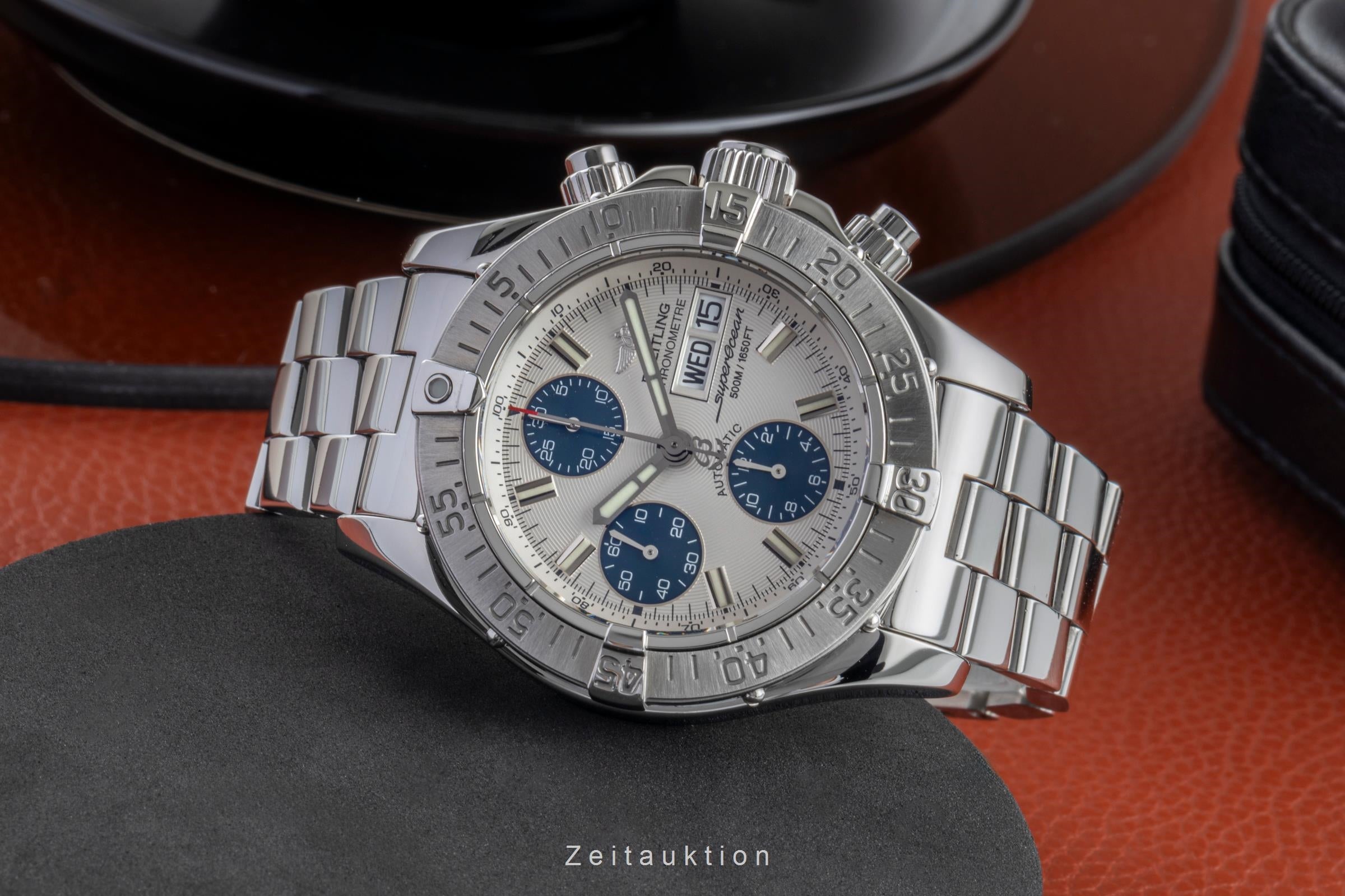 Breitling Superocean Chronograph Stahl Automatik Herrenuhr Ref. A13340 B&P [2505492]