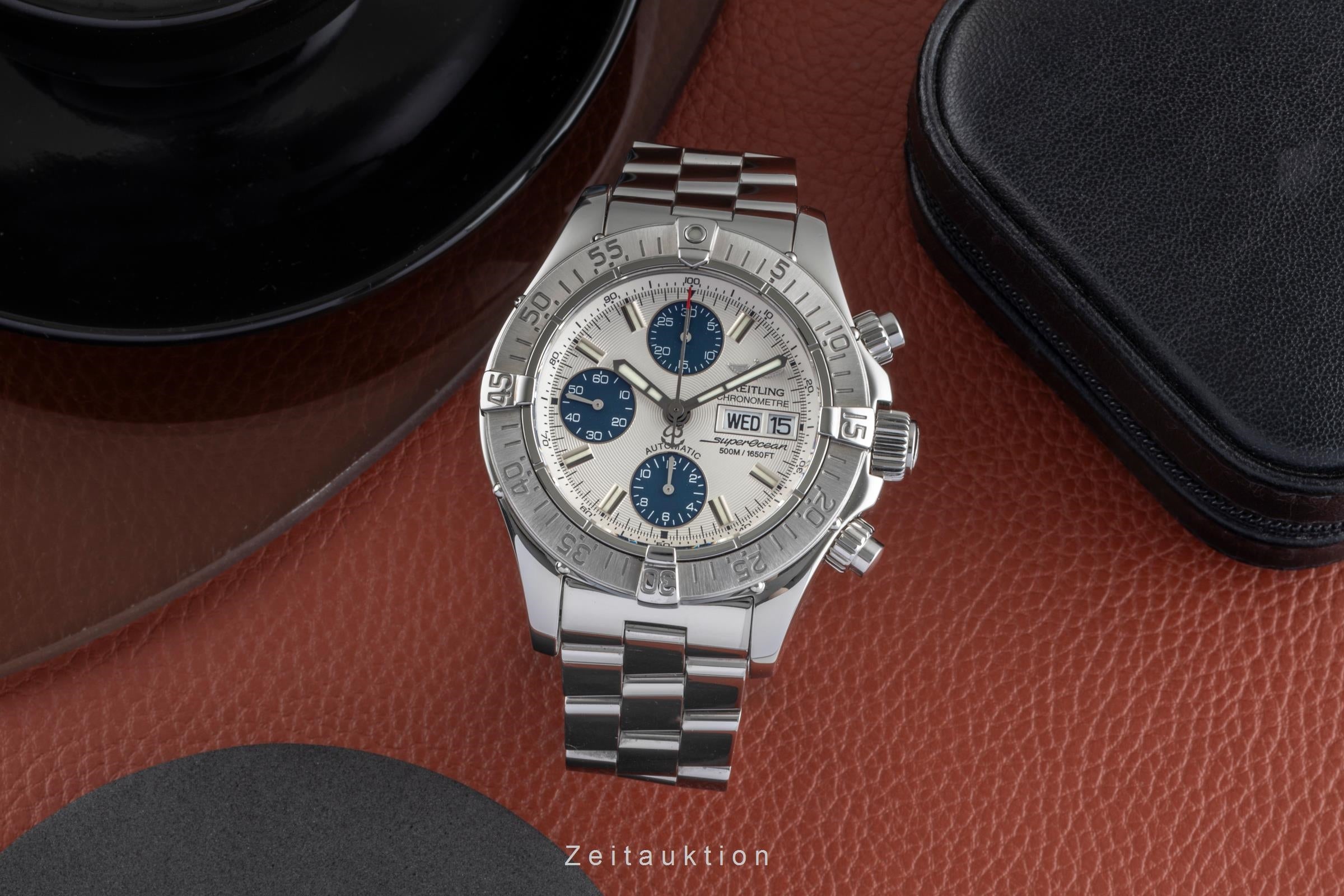 Breitling Superocean Chronograph Stahl Automatik Herrenuhr Ref. A13340 B&P [2505492]