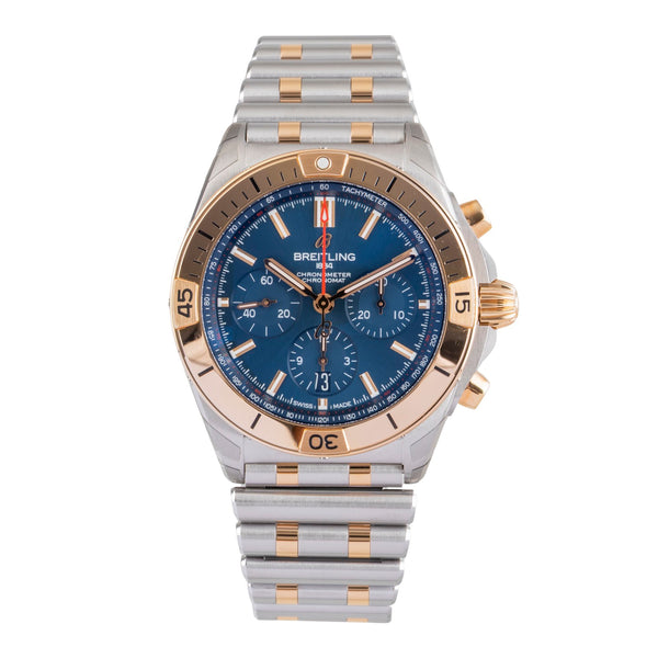 Breitling Chronomat chronographe acier / or  automatique montre pour hommes UB013401C1U1 LP: 13900EUR  [2505495]