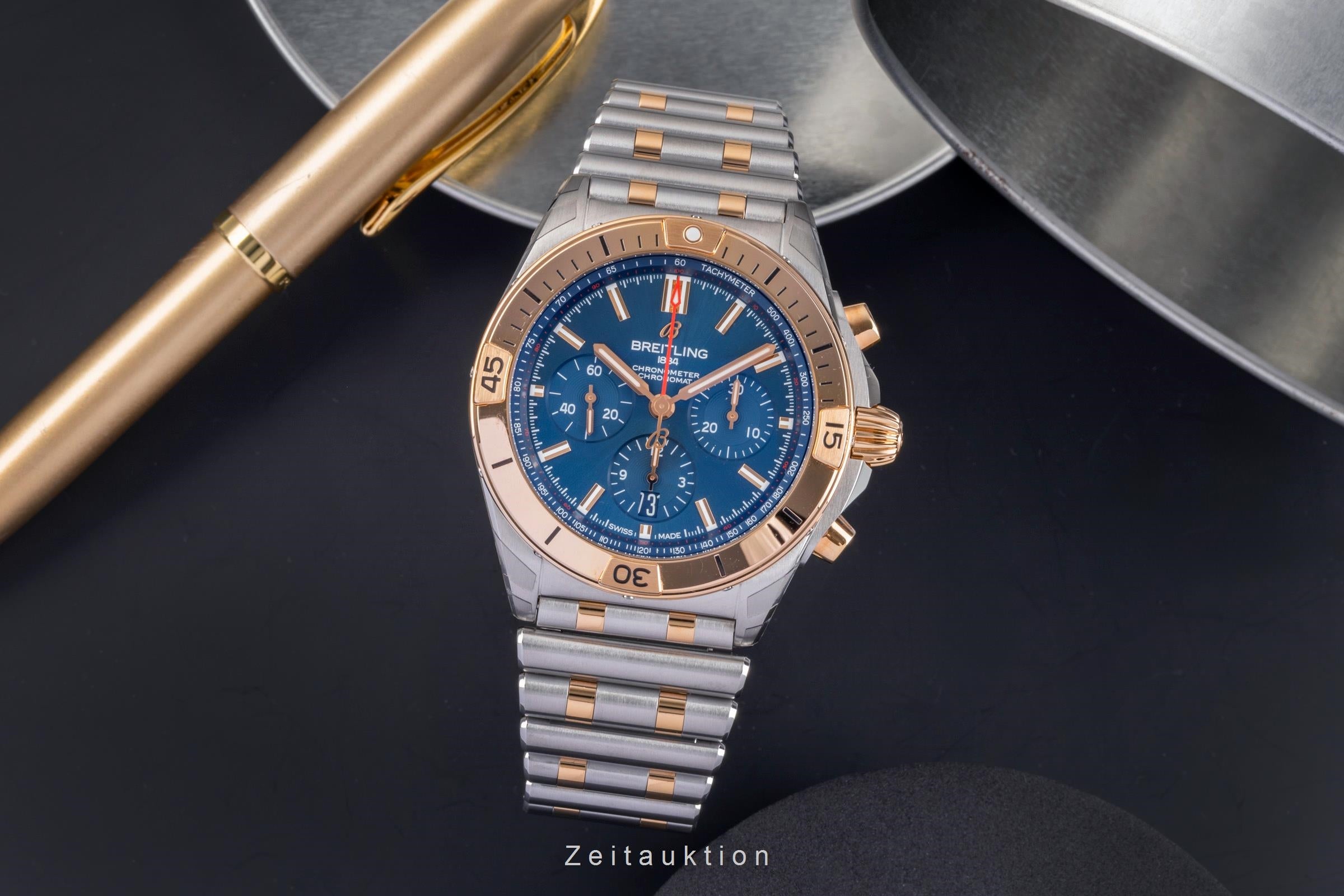 Breitling Chronomat chronographe acier / or  automatique montre pour hommes UB013401C1U1 LP: 13900EUR  [2505495]