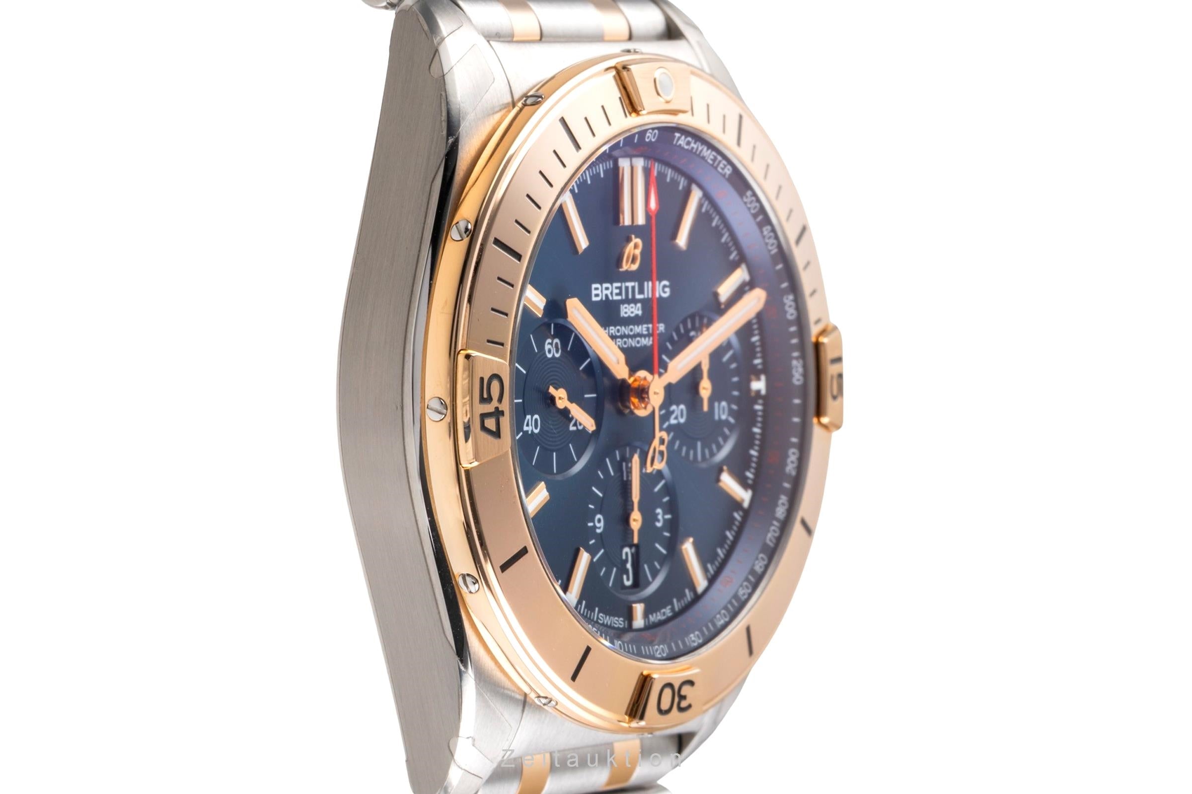 Breitling Chronomat chronographe acier / or  automatique montre pour hommes UB013401C1U1 LP: 13900EUR  [2505495]