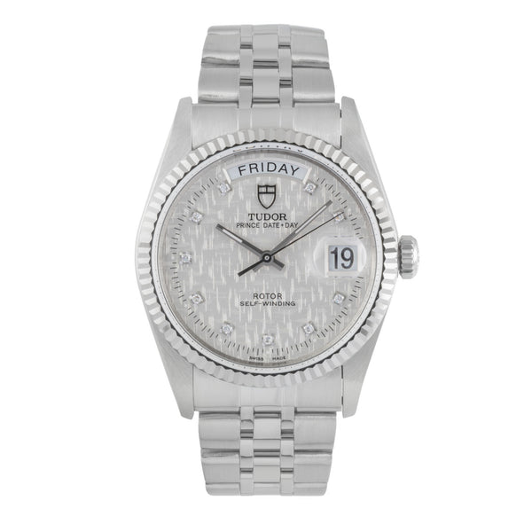 Tudor Date-Day acier / or blanc automatique montre pour hommes 76214  [2505497]