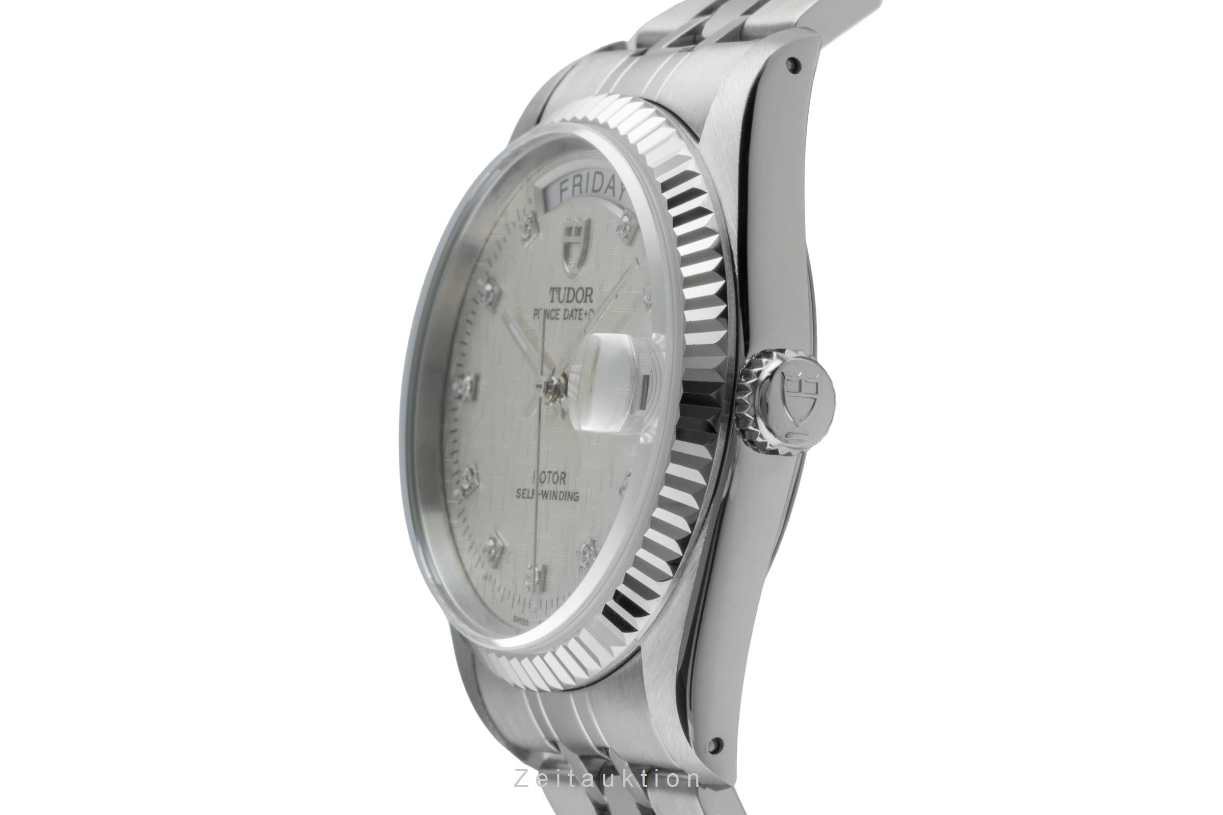 Tudor Date-Day acier / or blanc automatique montre pour hommes 76214  [2505497]