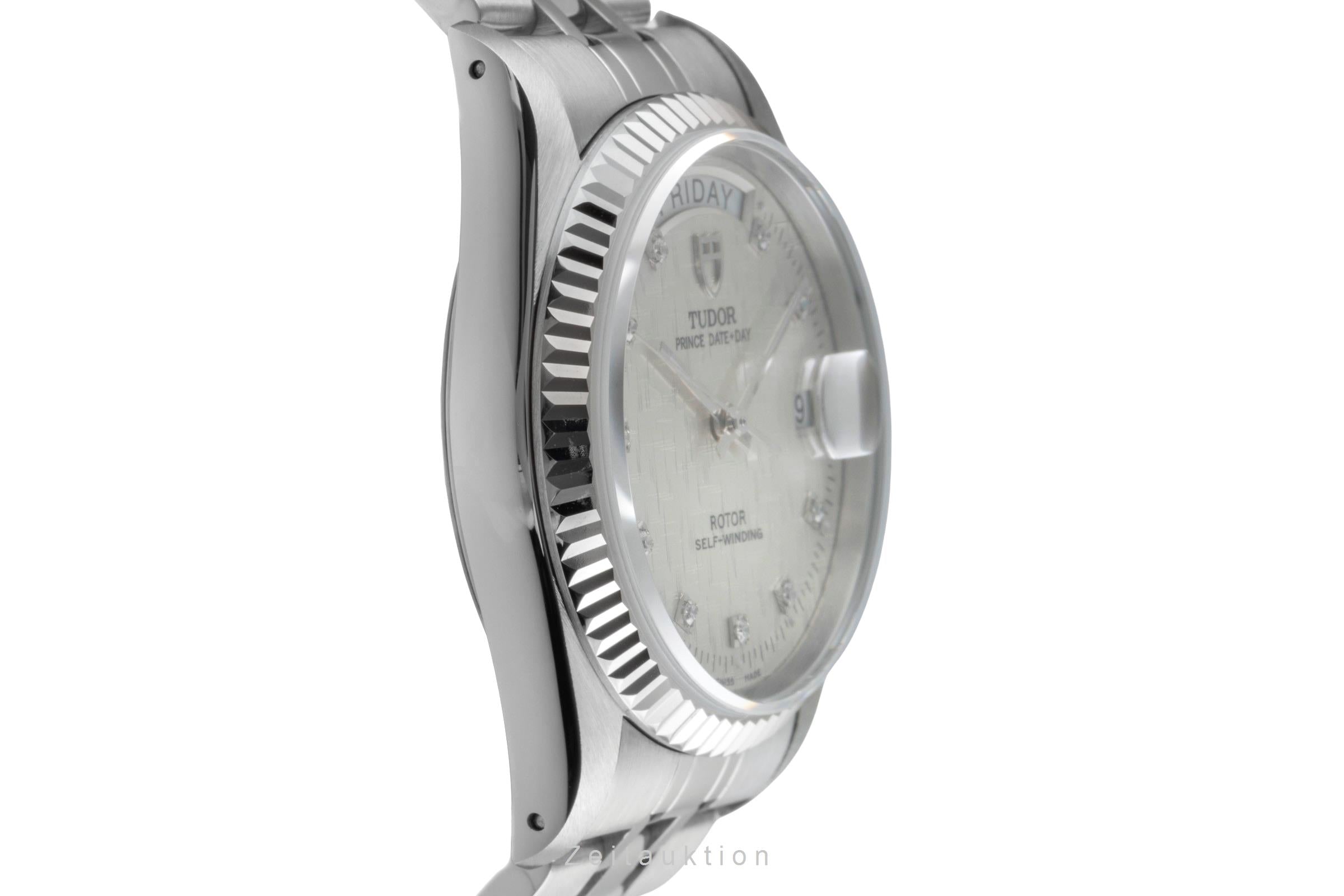 Tudor Date-Day acier / or blanc automatique montre pour hommes 76214  [2505497]