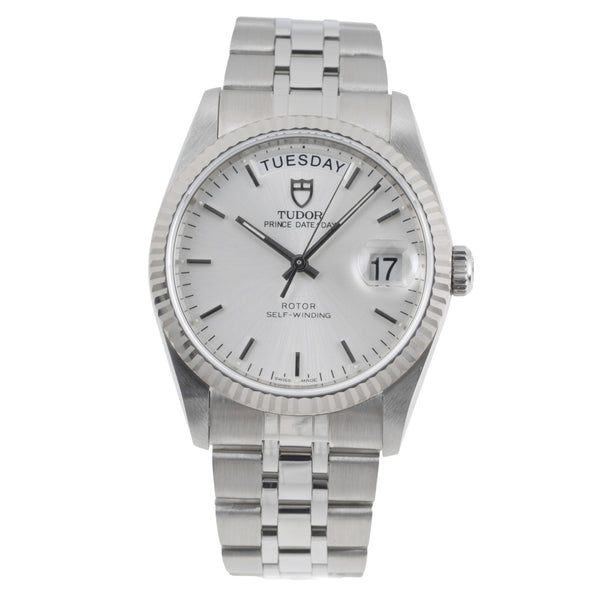 Tudor Date-Day steel / white gold automatic men's watch 76214  [2505498]