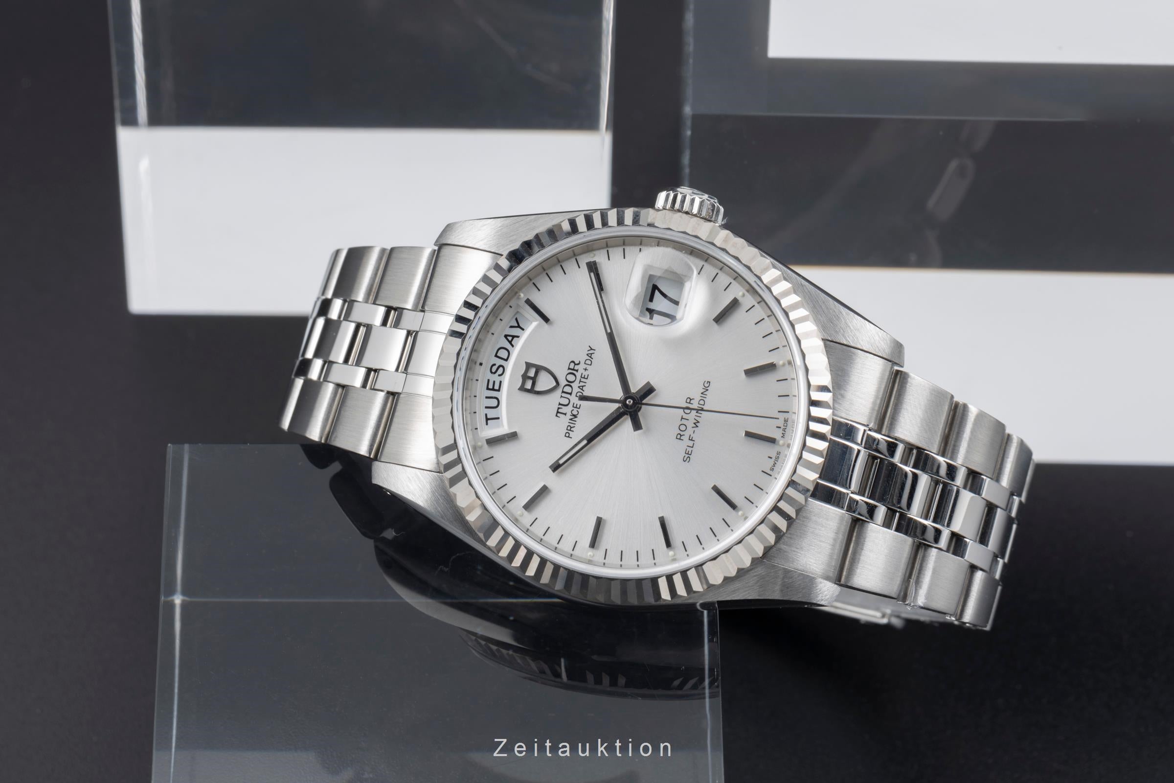 Tudor Date-Day steel / white gold automatic men's watch 76214  [2505498]