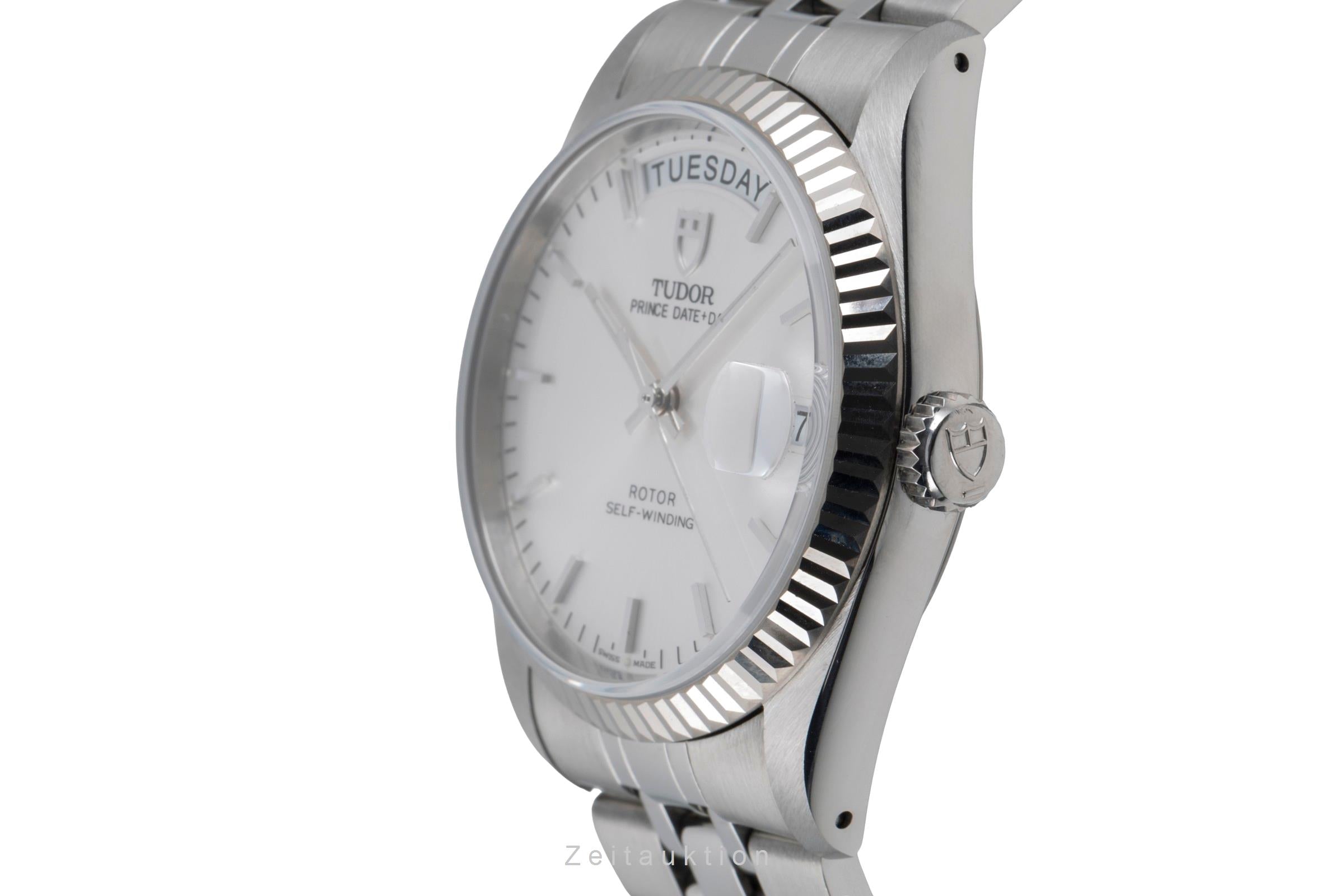 Tudor Date-Day steel / white gold automatic men's watch 76214  [2505498]