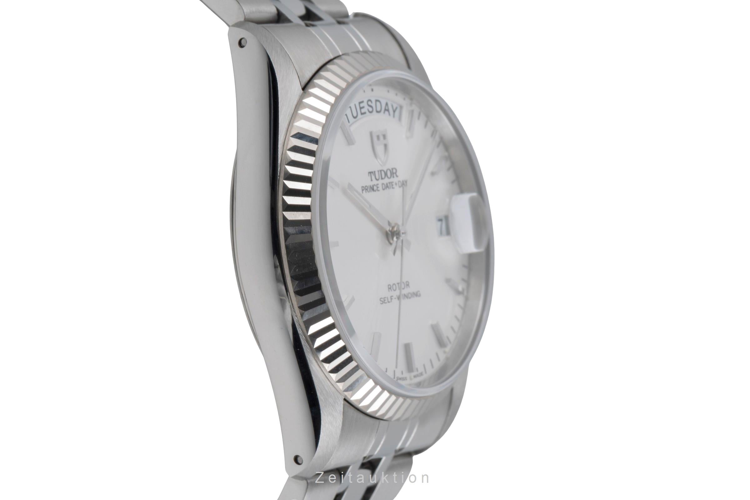 Tudor Date-Day steel / white gold automatic men's watch 76214  [2505498]
