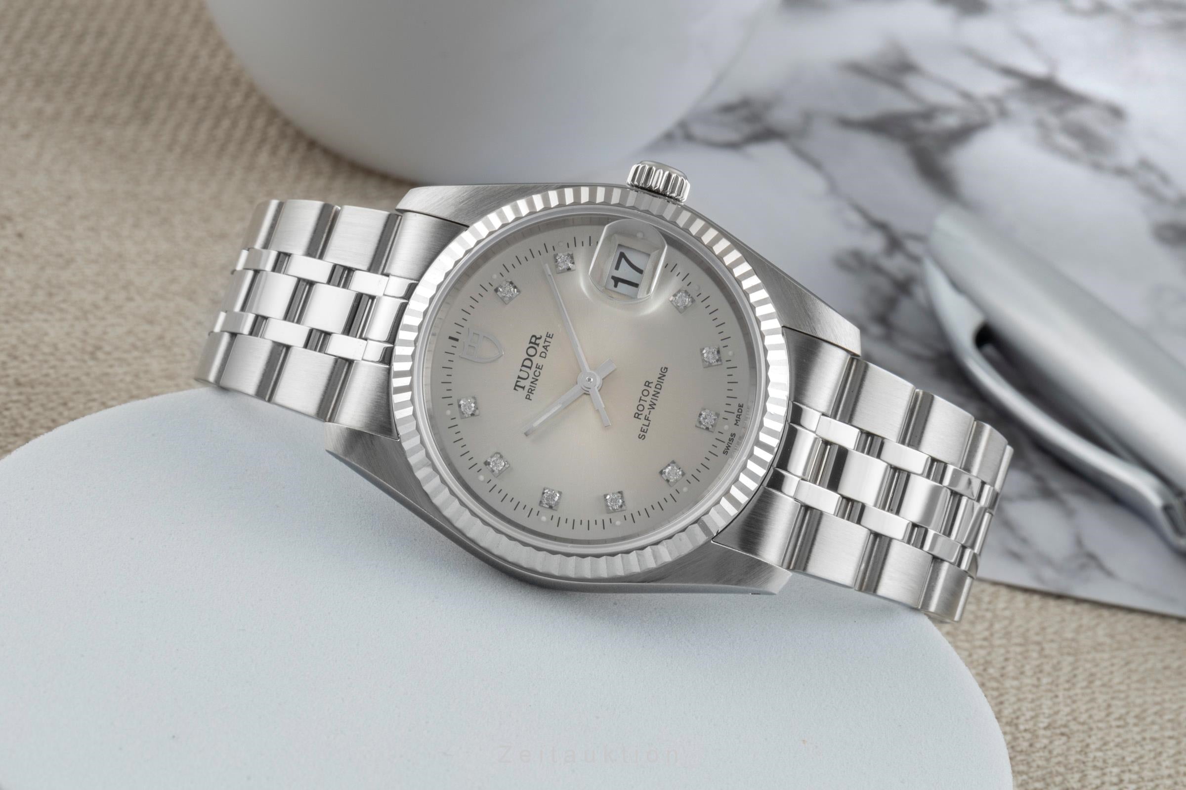 Tudor Prince Date acero / oro blanco automático reloj para caballeros 74034  [2505500]