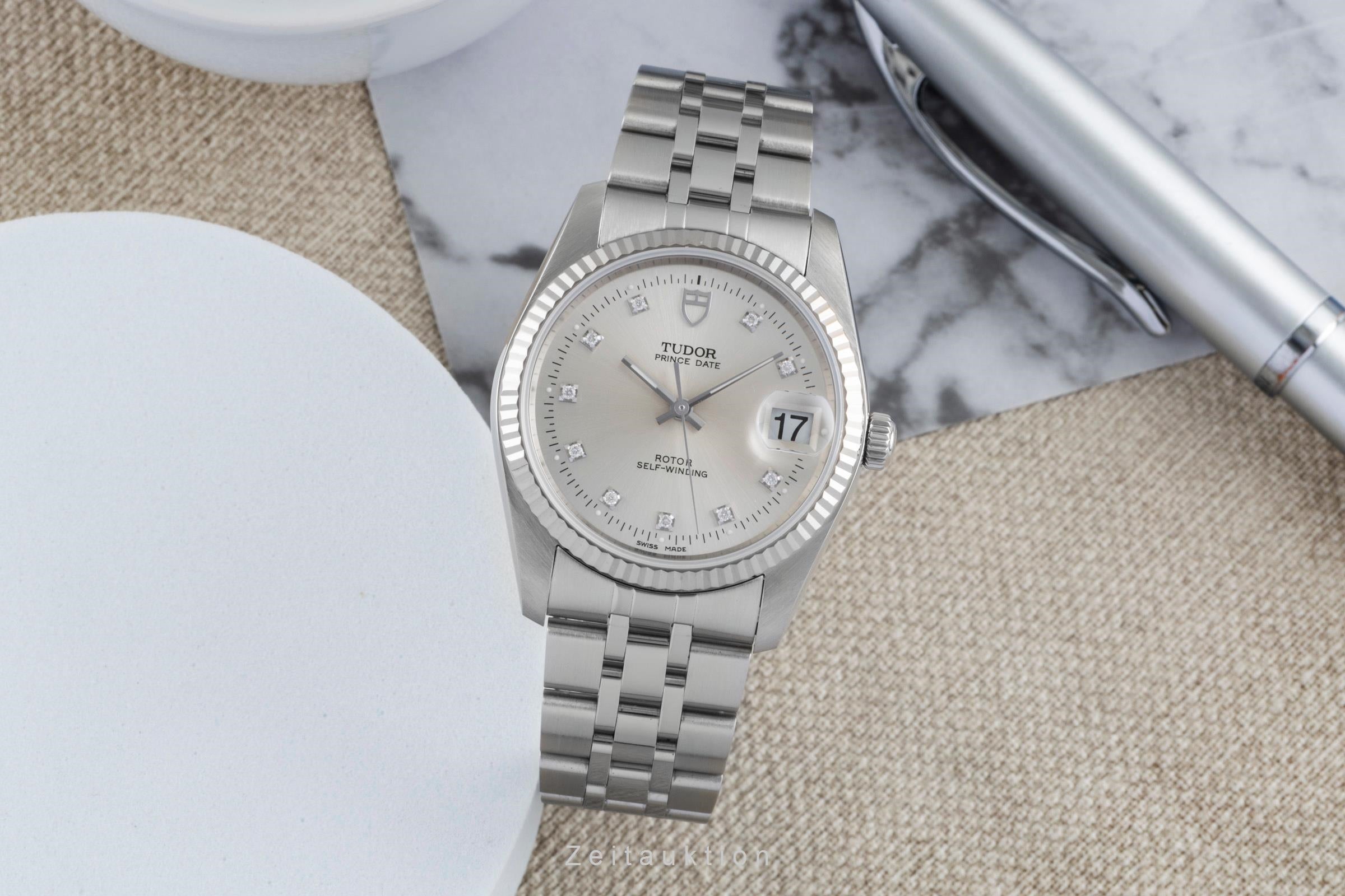 Tudor Prince Date acero / oro blanco automático reloj para caballeros 74034  [2505500]