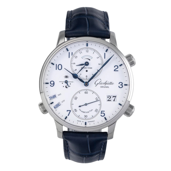 Glashütte Senator acier automatique montre pour hommes 1-89-02-03-02-30 LP: 23700EUR  [2505504]