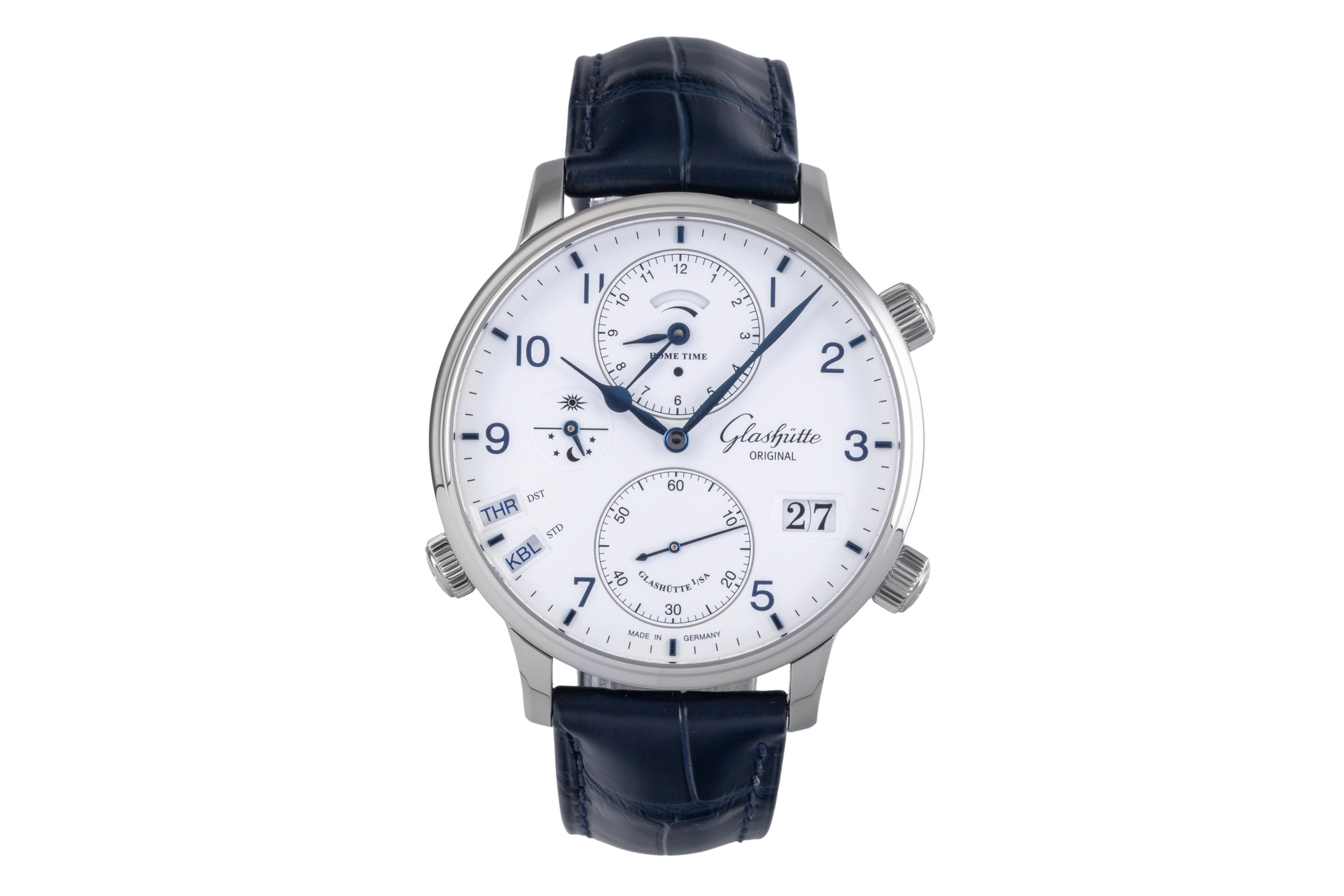 Glashütte Senator acier automatique montre pour hommes 1-89-02-03-02-30 LP: 23700EUR  [2505504]
