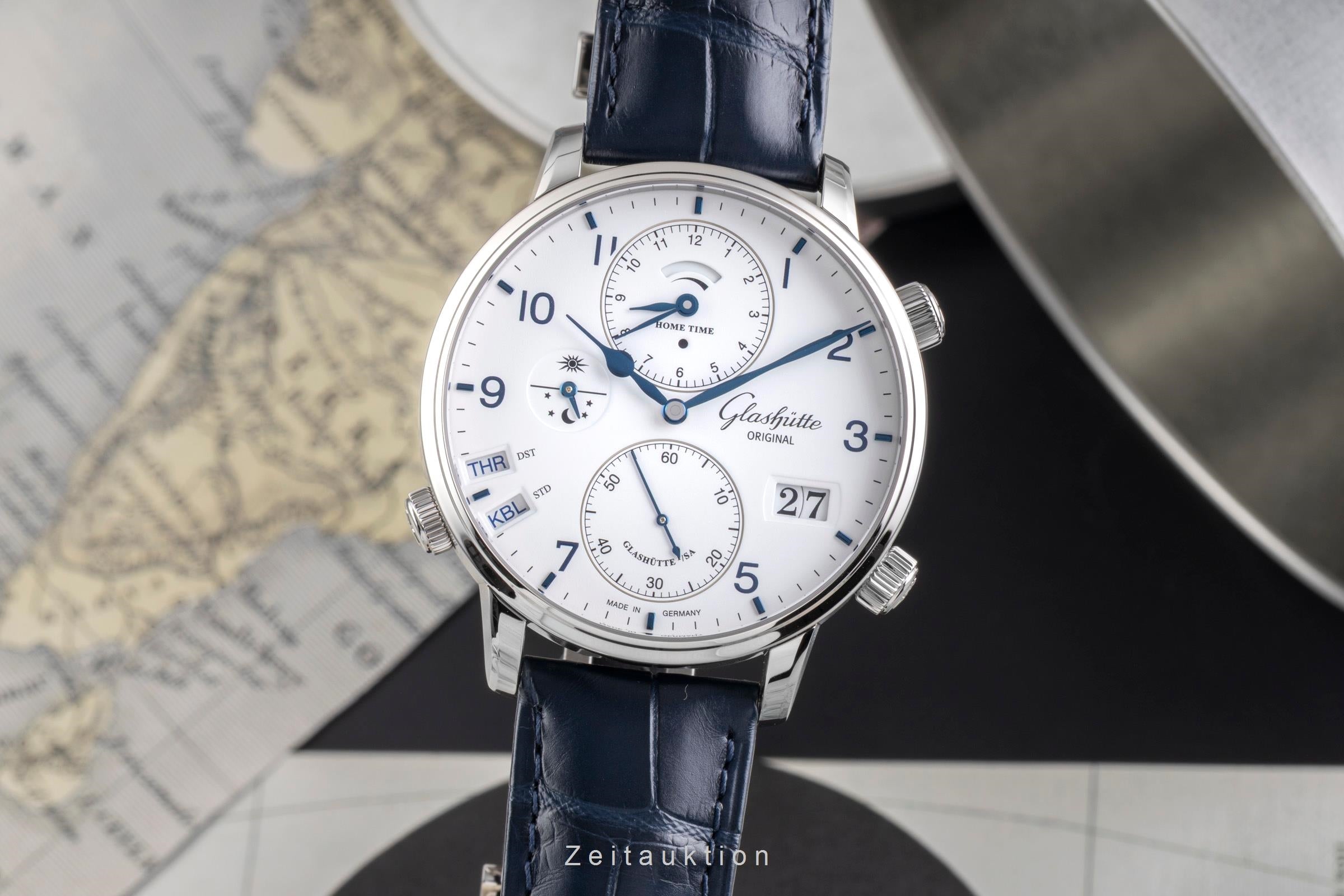 Glashütte Senator acier automatique montre pour hommes 1-89-02-03-02-30 LP: 23700EUR  [2505504]