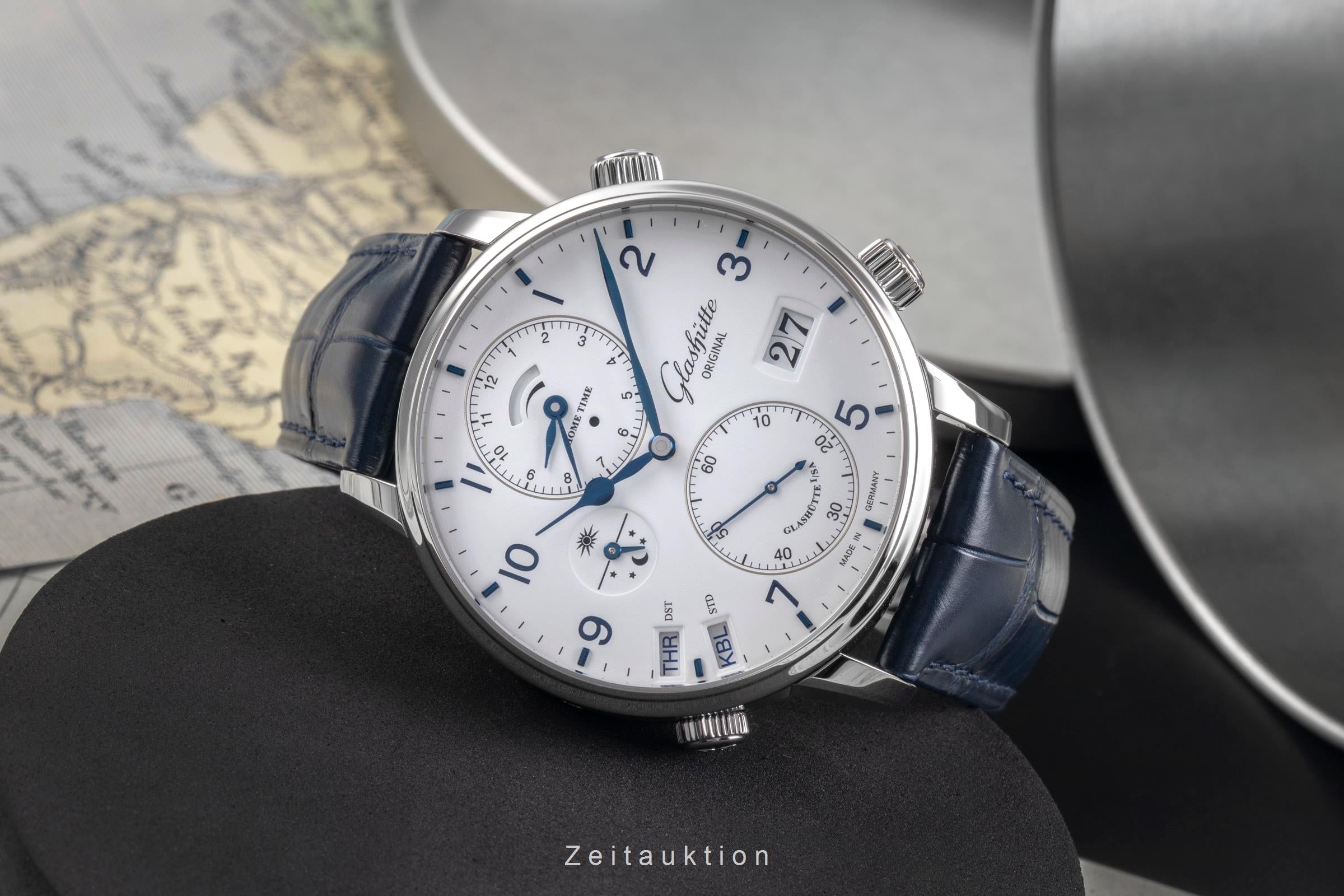 Glashütte Senator acier automatique montre pour hommes 1-89-02-03-02-30 LP: 23700EUR  [2505504]