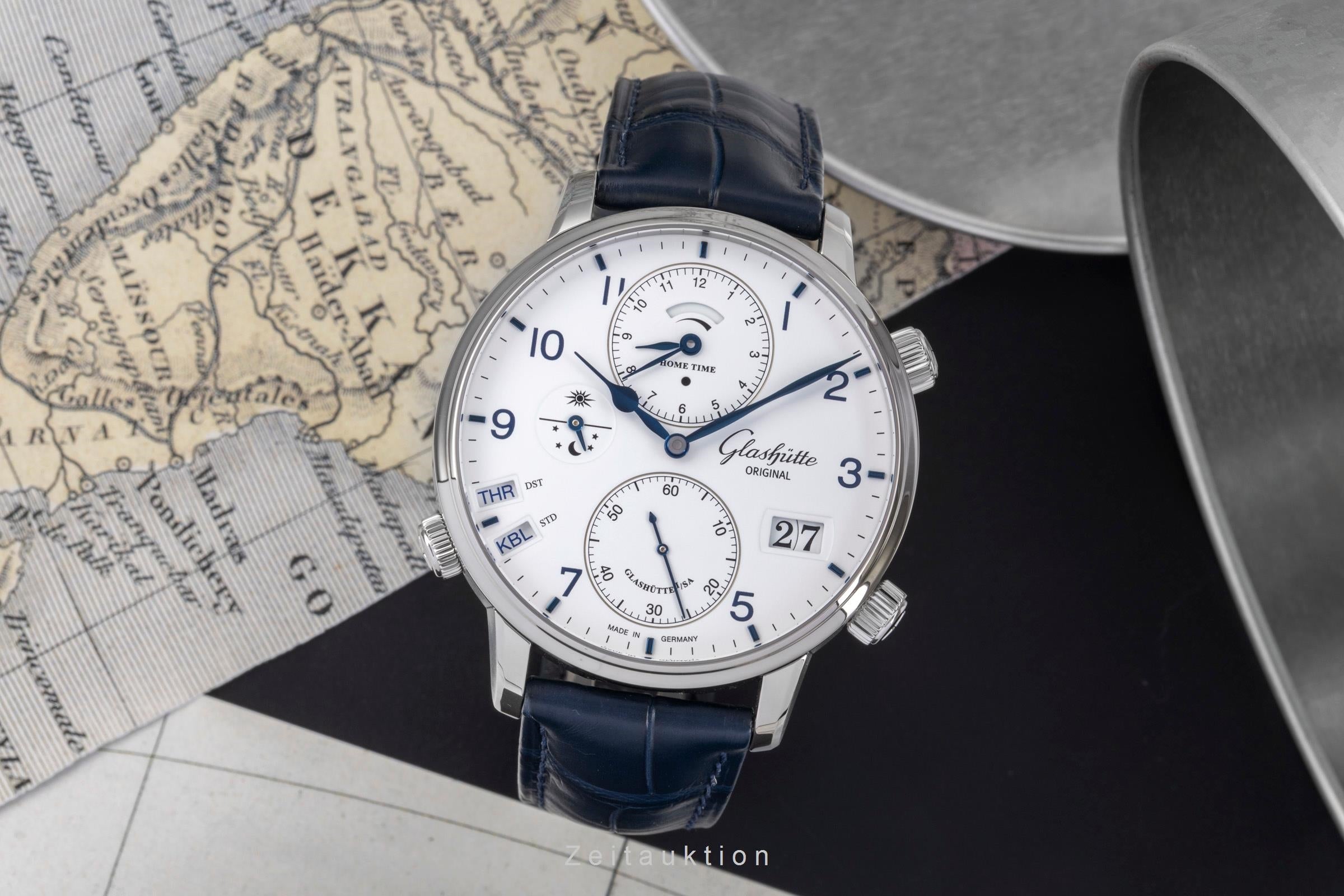 Glashütte Senator acier automatique montre pour hommes 1-89-02-03-02-30 LP: 23700EUR  [2505504]