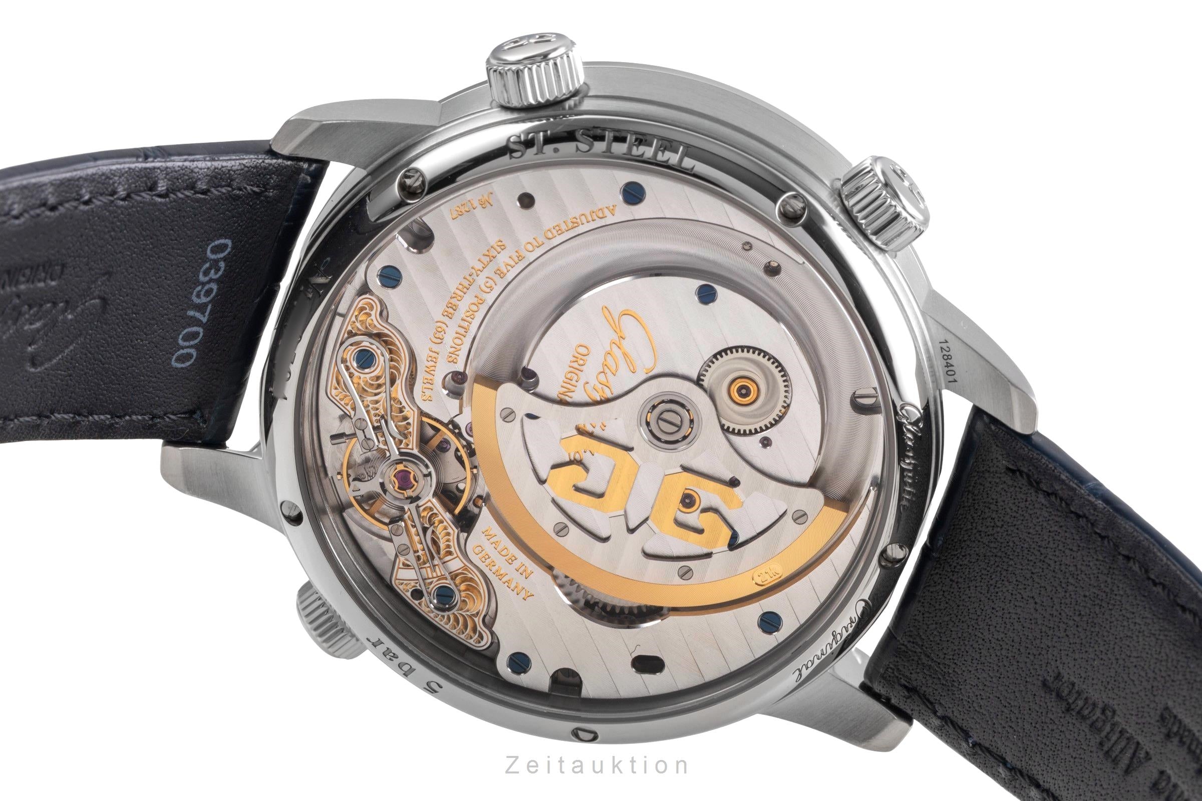 Glashütte Senator acier automatique montre pour hommes 1-89-02-03-02-30 LP: 23700EUR  [2505504]