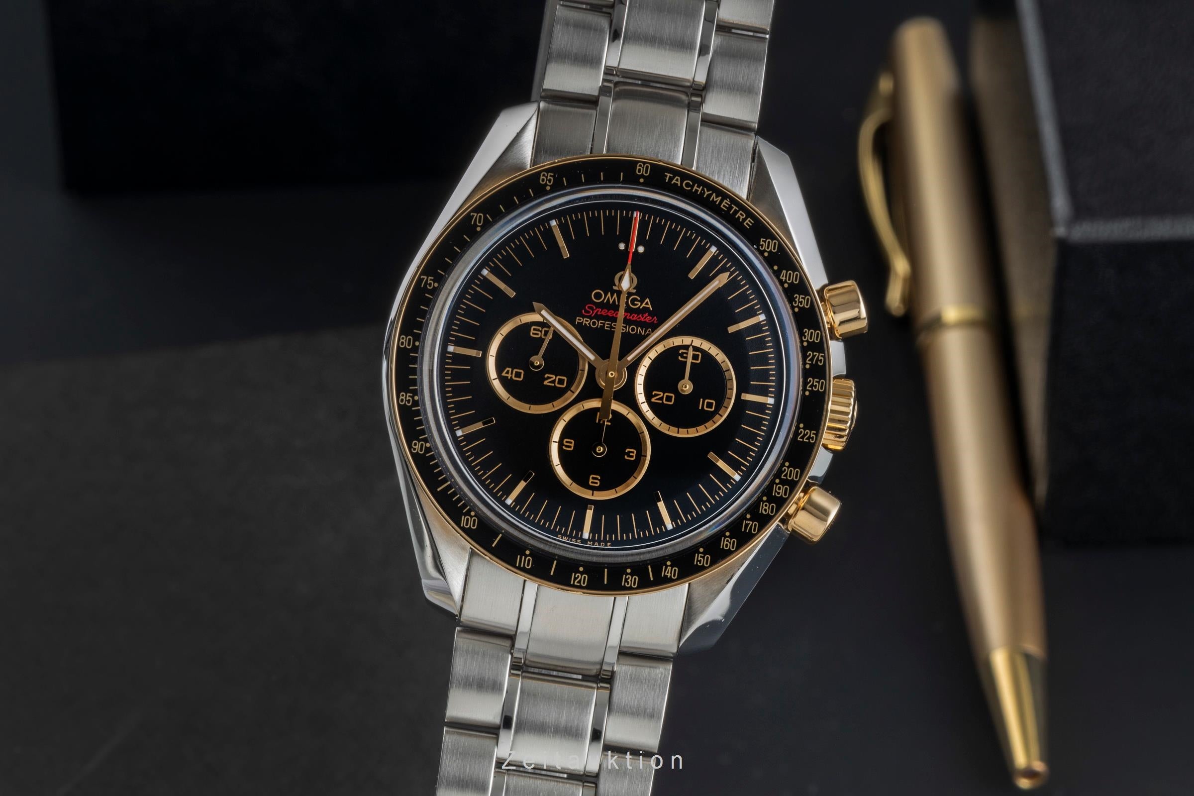 Omega Speedmaster chronographe acier / or  à remontage manuel montre pour hommes 522.20.42.30.01.001 Limited  [2505511]